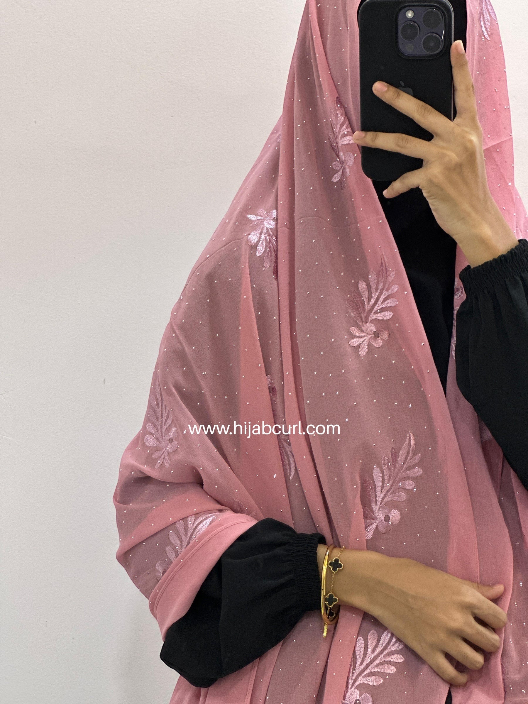 Premium Chiffon Embroidered Hijab