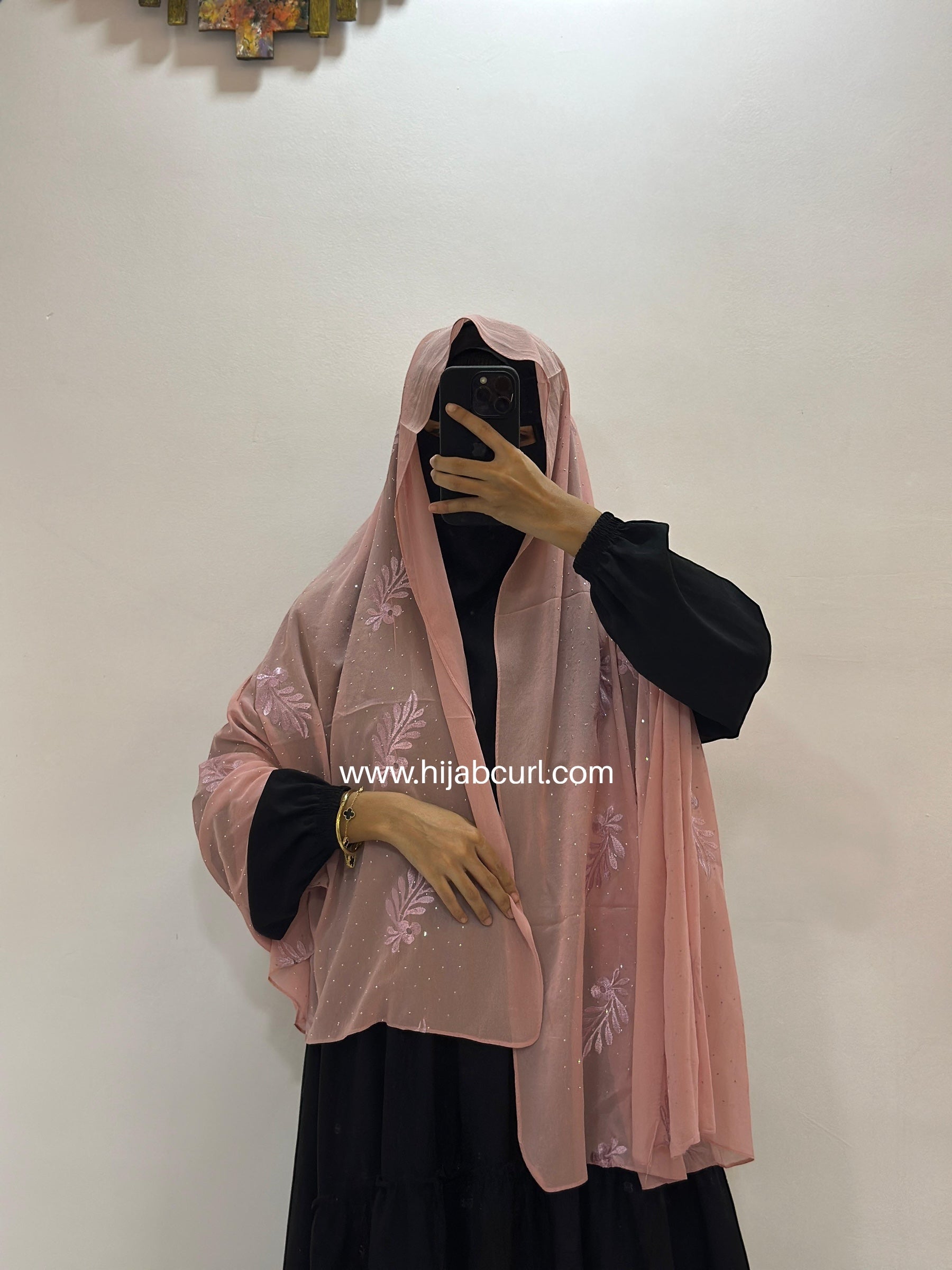 Premium Chiffon Embroidered Hijab