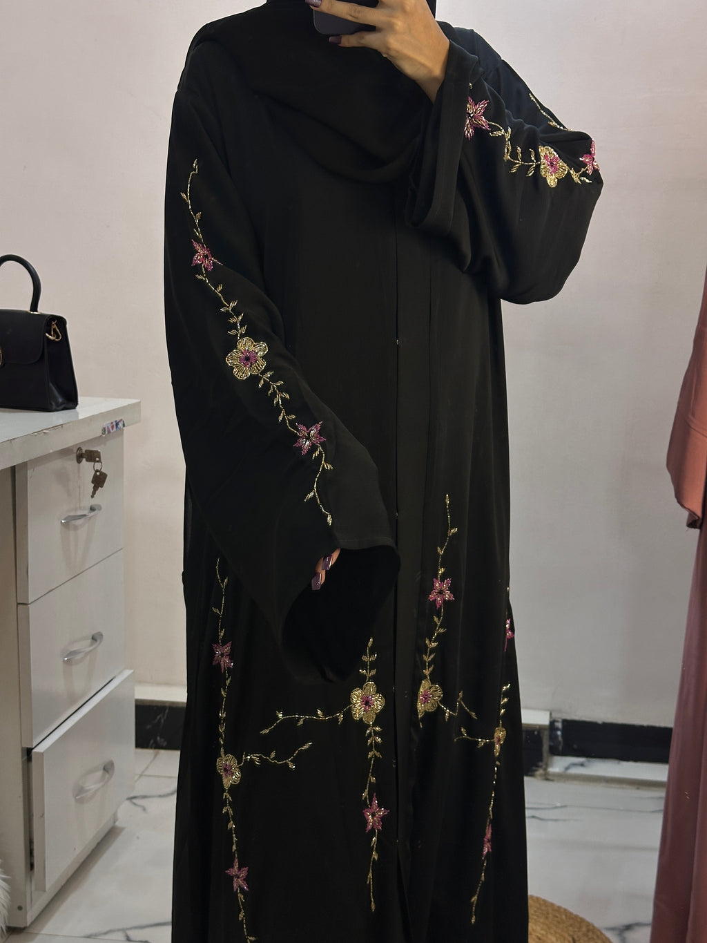 Luxurious Hand Work Abaya - Perfect For Party Wear