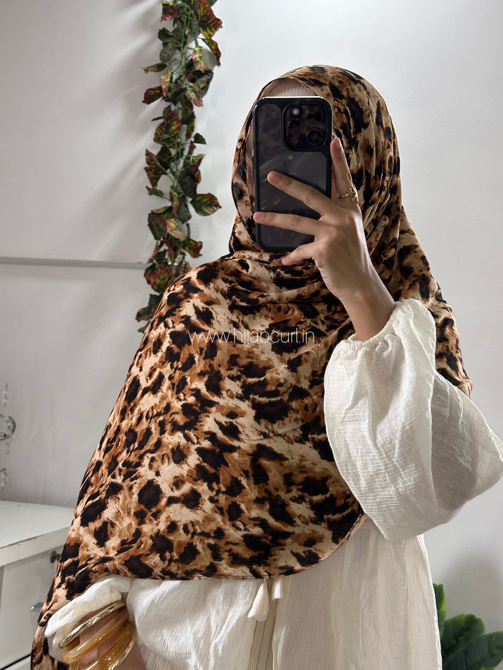 Modal Leopard Print Hijab