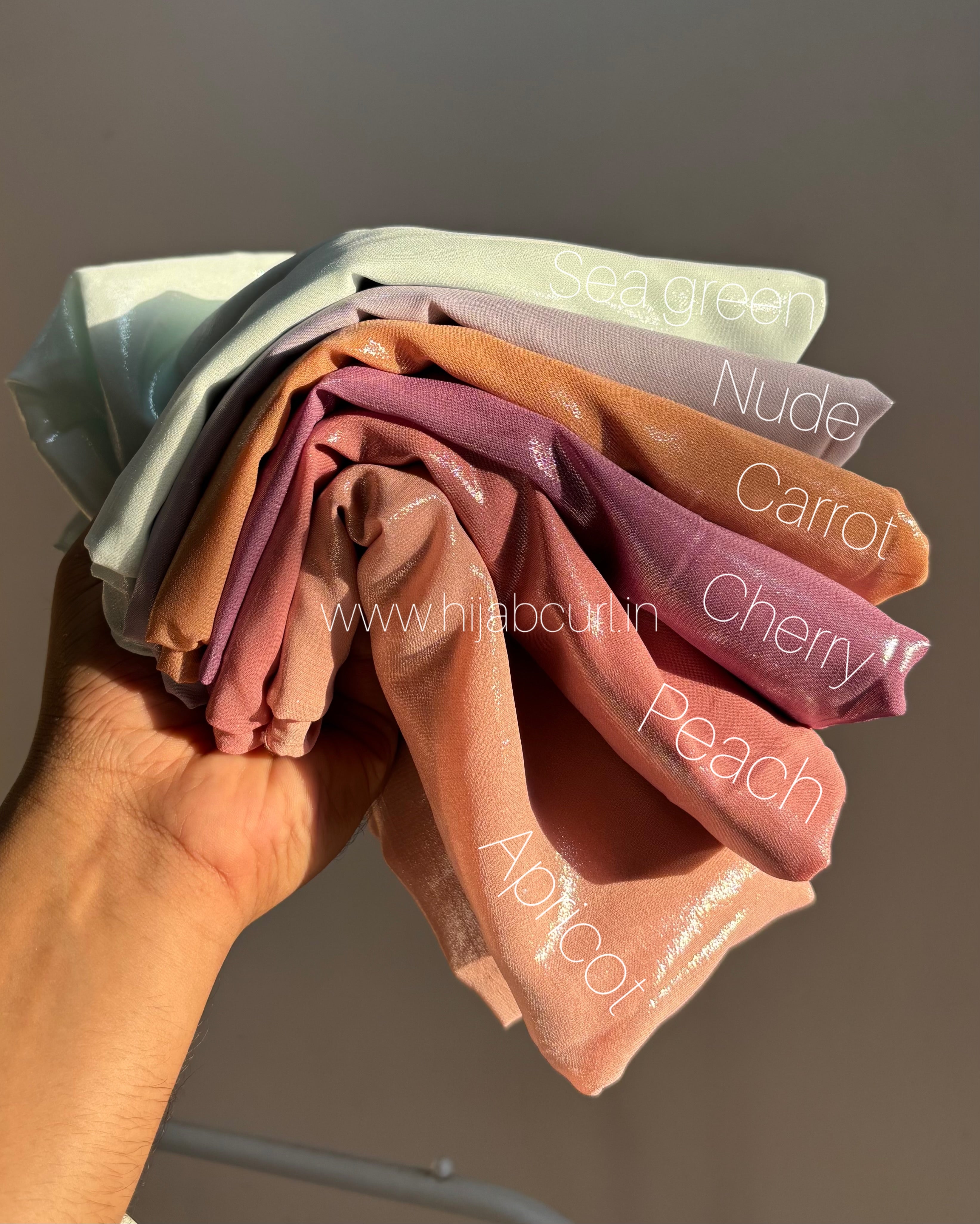 Premium georgette shimmer hijab