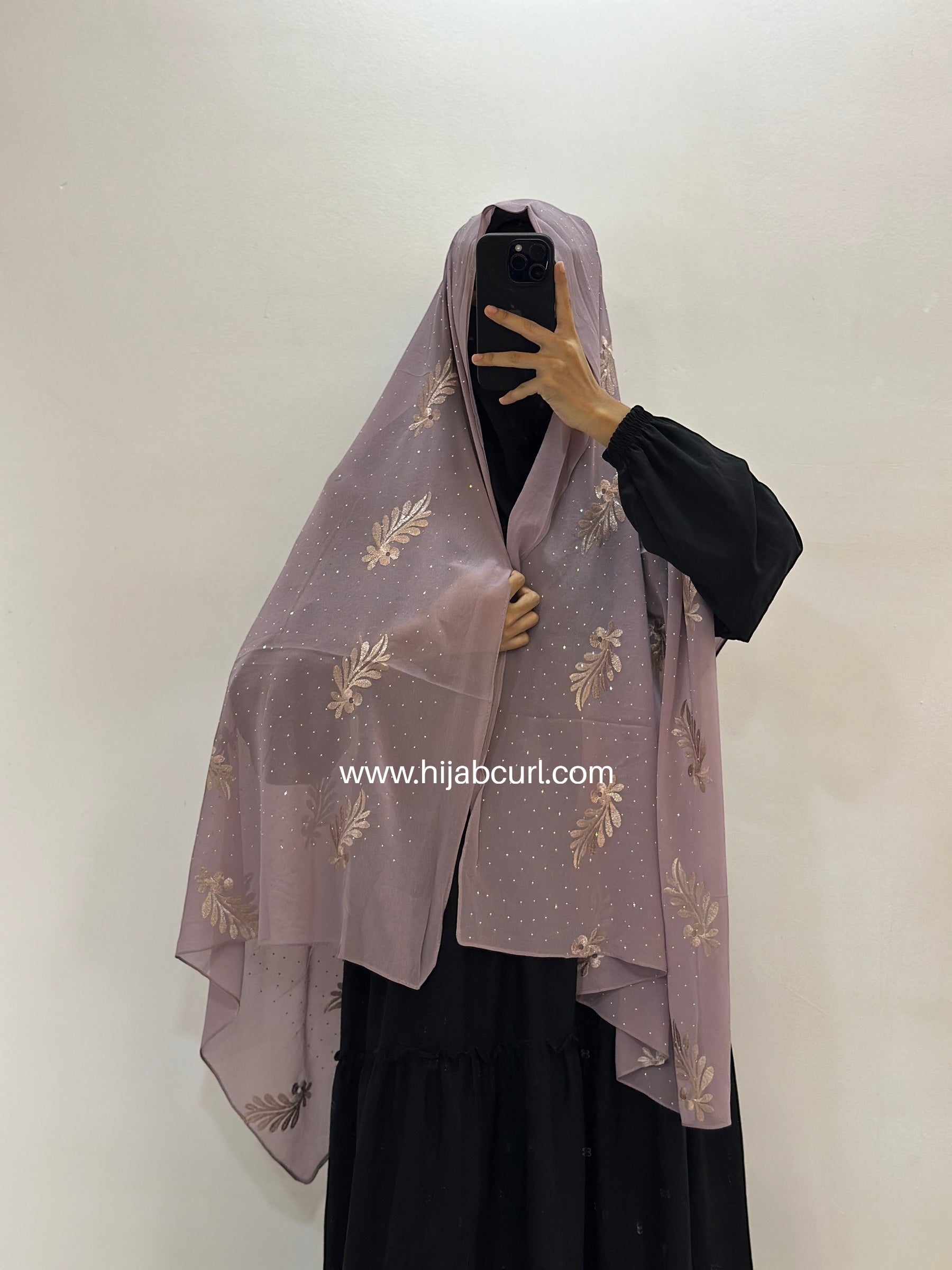 Premium Chiffon Embroidered Hijab