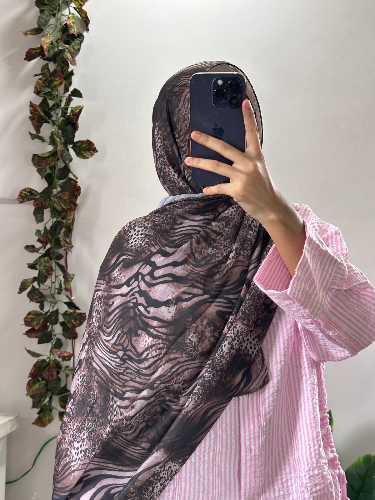 Animal Print Georgette Hijab