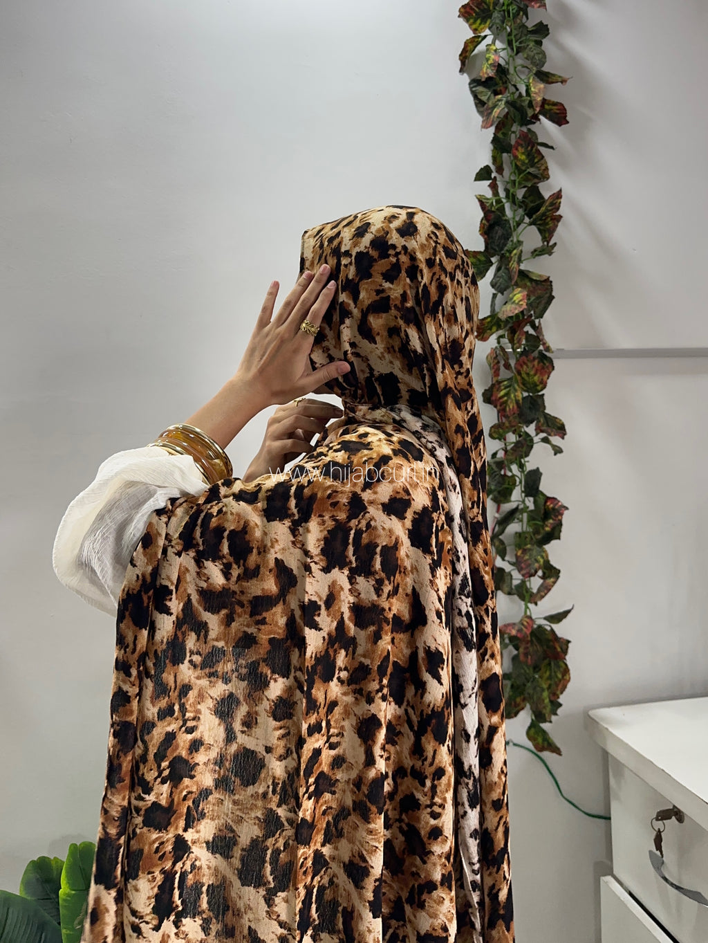 Modal Leopard Print Hijab