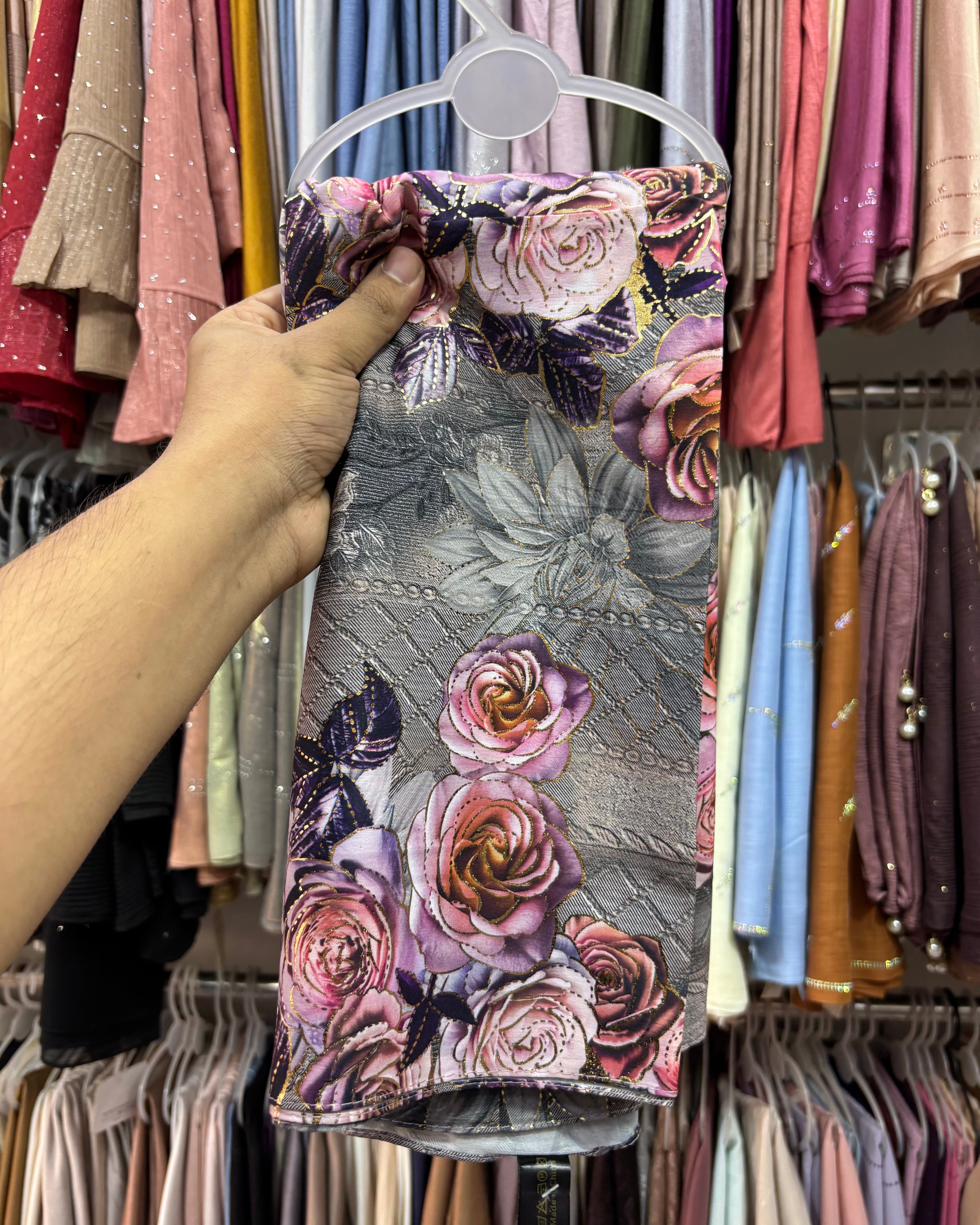 Istanbul cotton floral print hijab