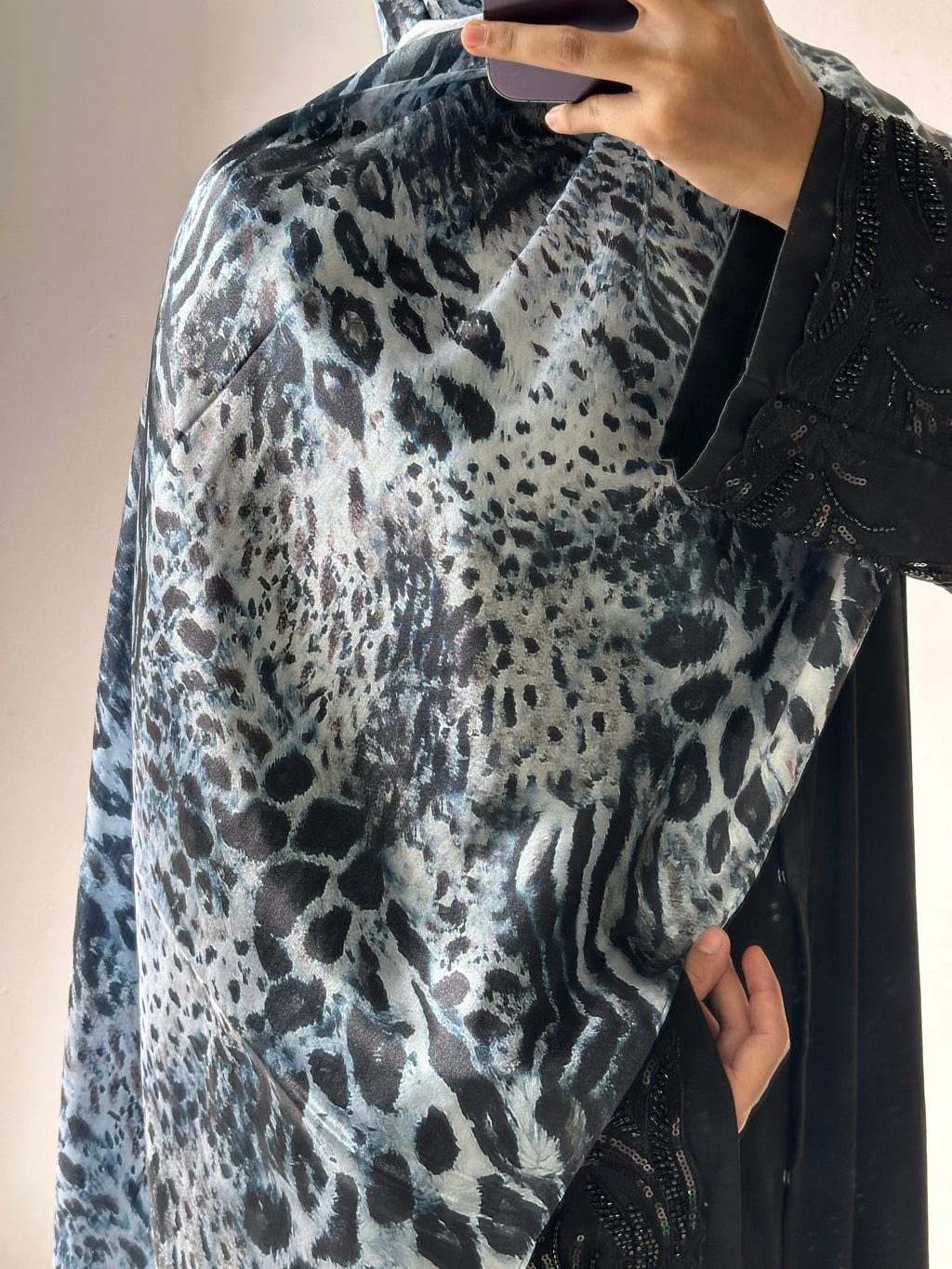 Animal Printed Satin Hijab