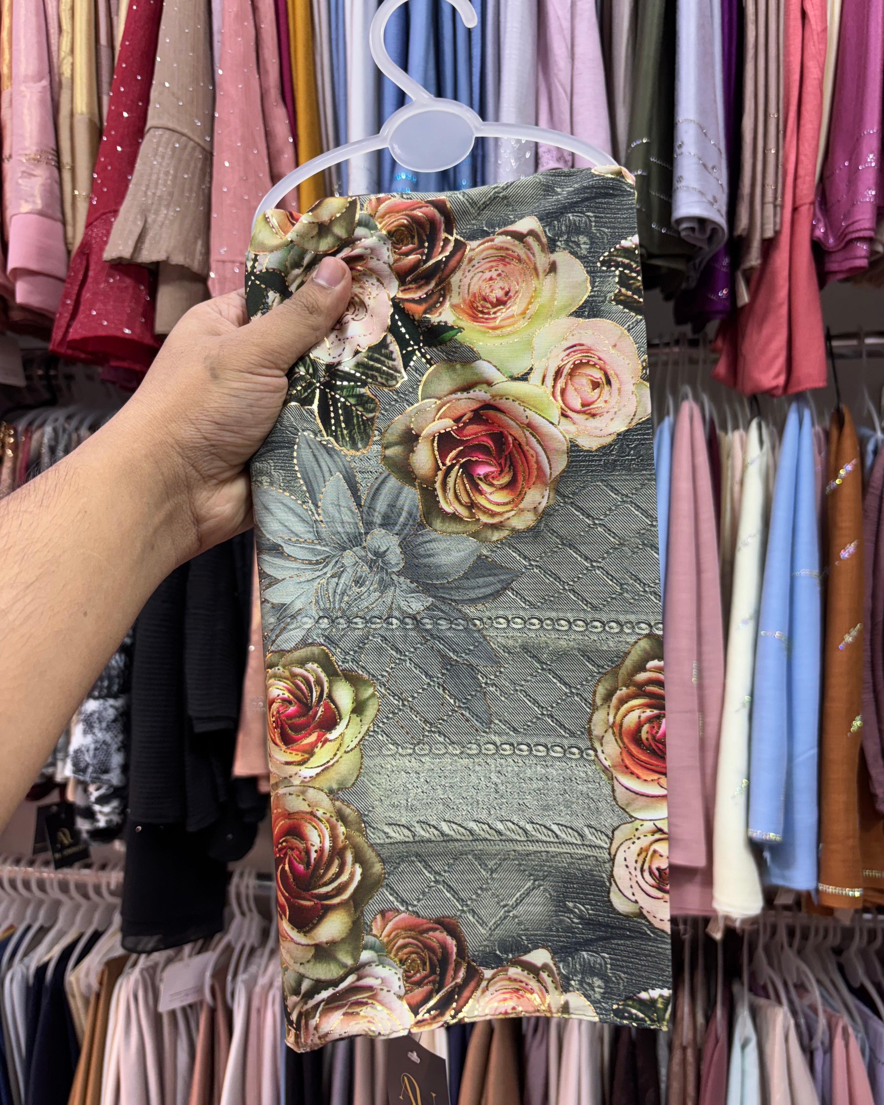 Istanbul cotton floral print hijab