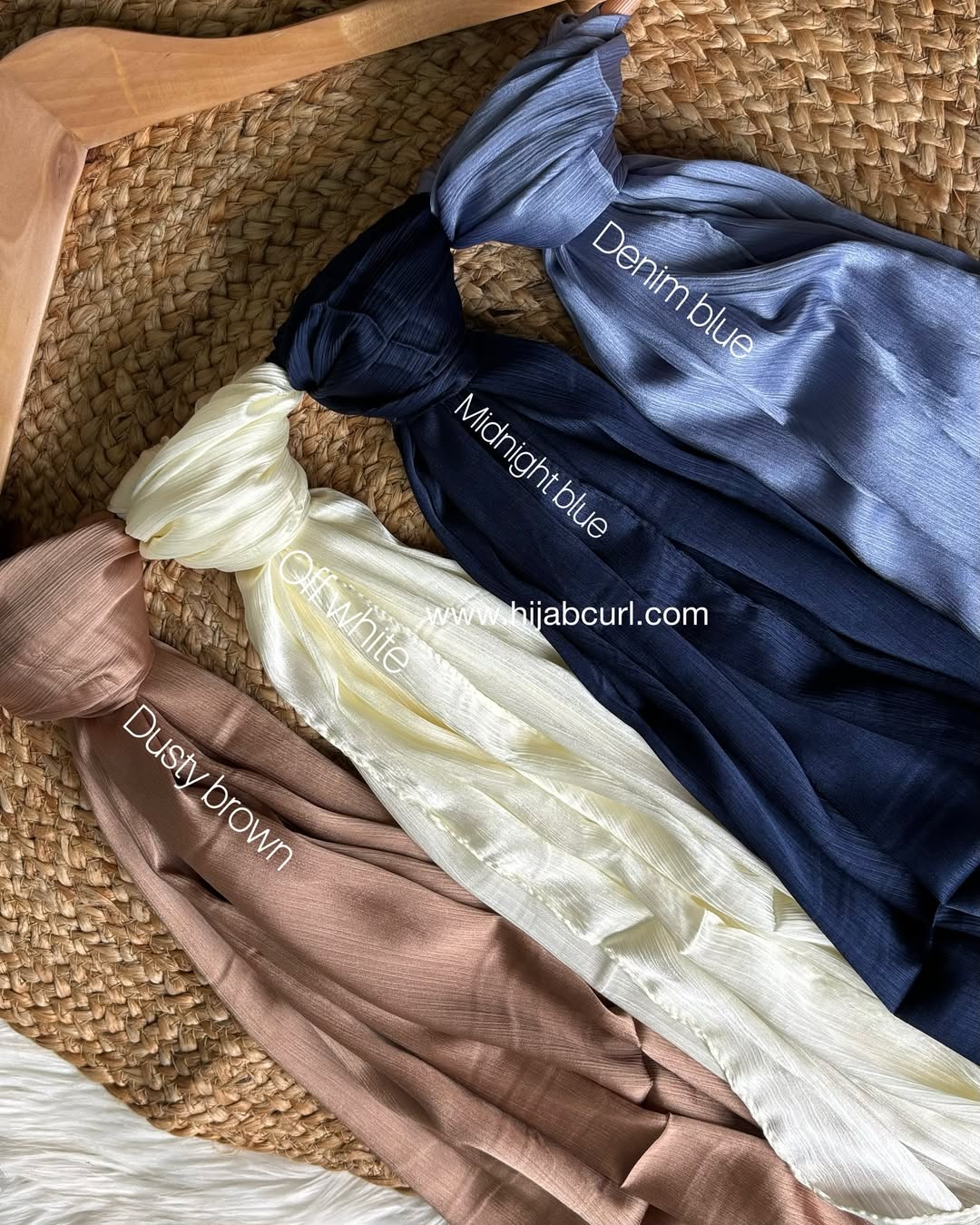 Muna Satin - Crinkled Satin Hijab