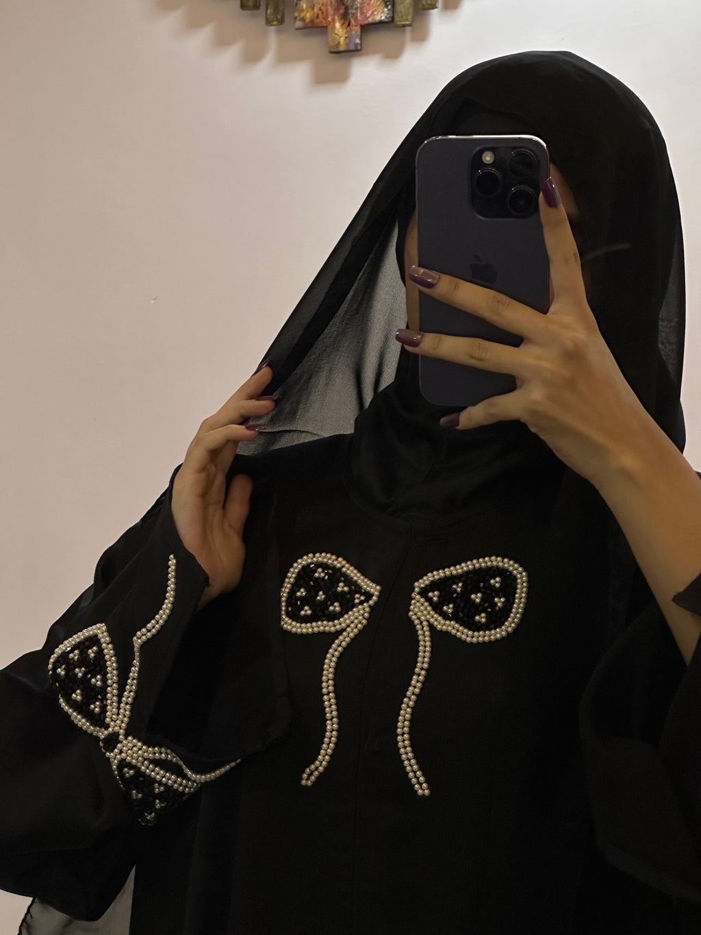 Luxurious Bow Abaya - Perfect For Party Wear
