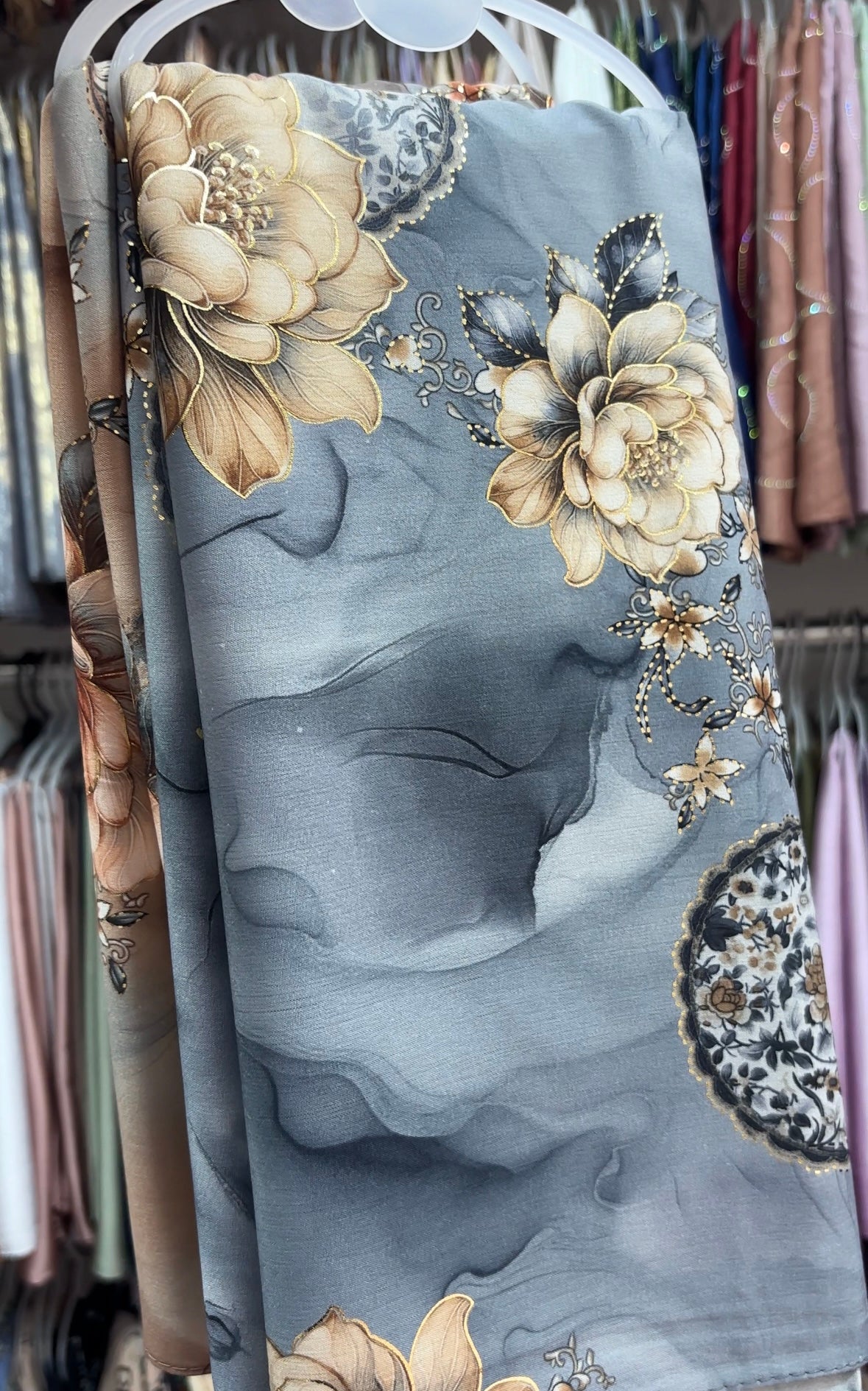 Istanbul cotton floral print hijab