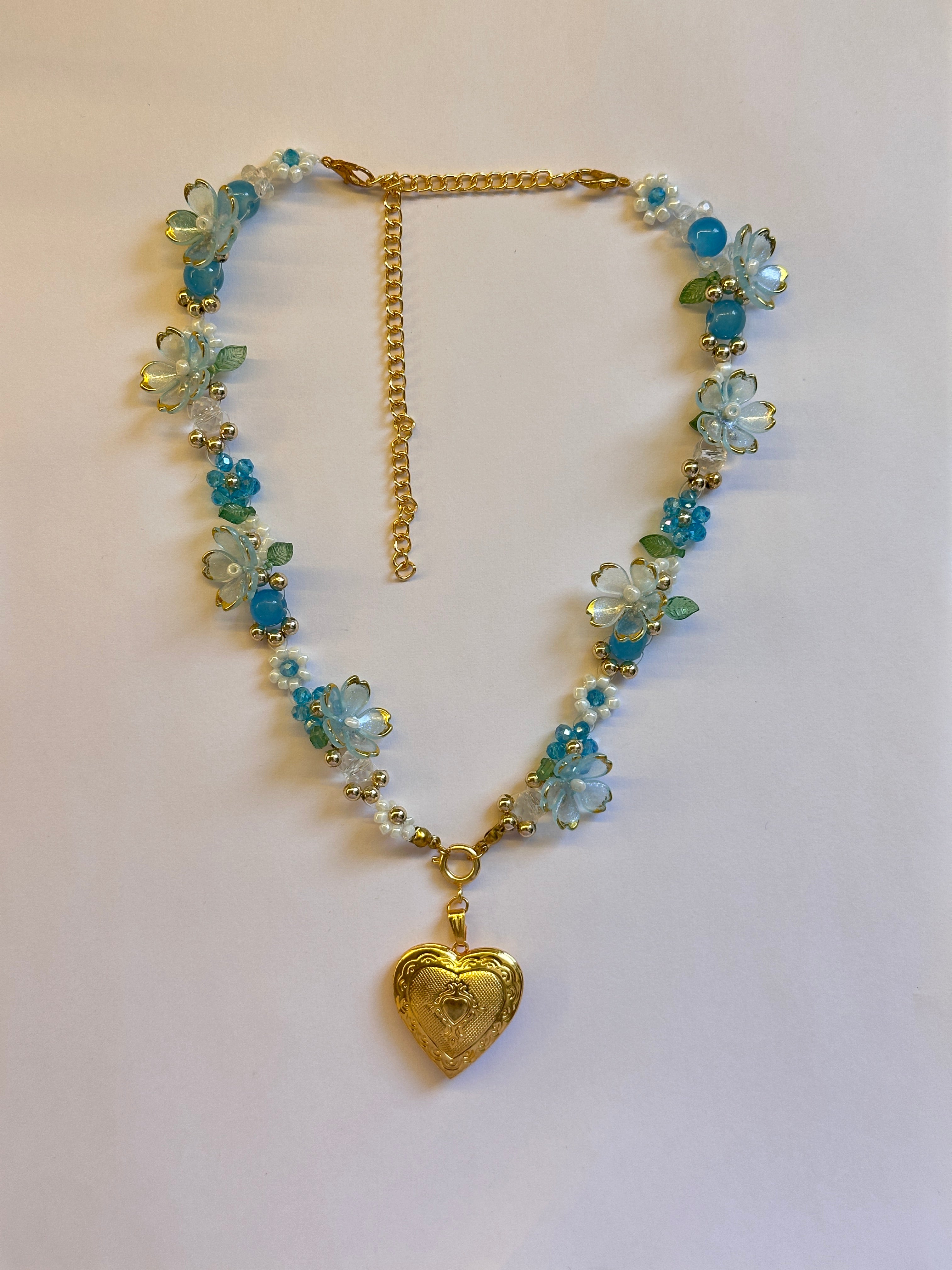 Beaded flower necklace