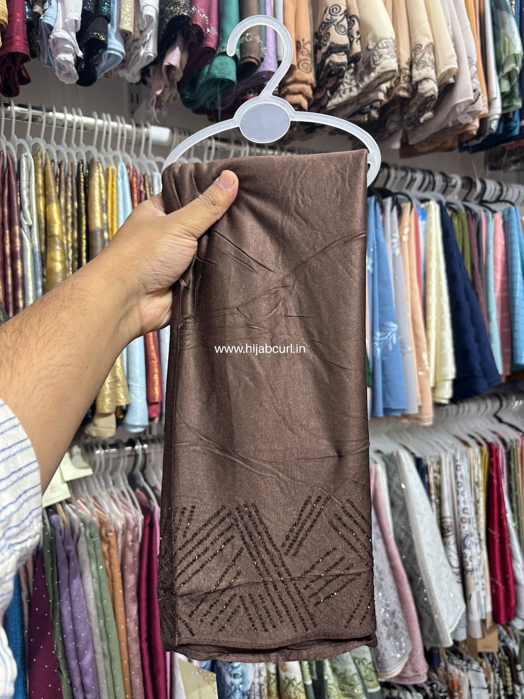 Jersey Hijab - Border Stone Work