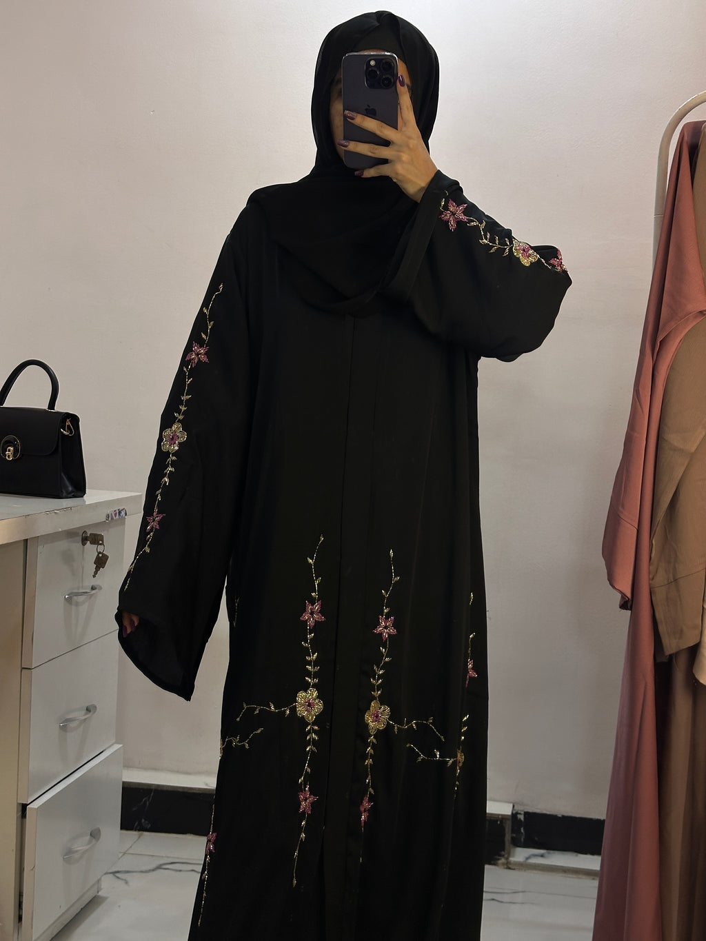 Luxurious Hand Work Abaya - Perfect For Party Wear