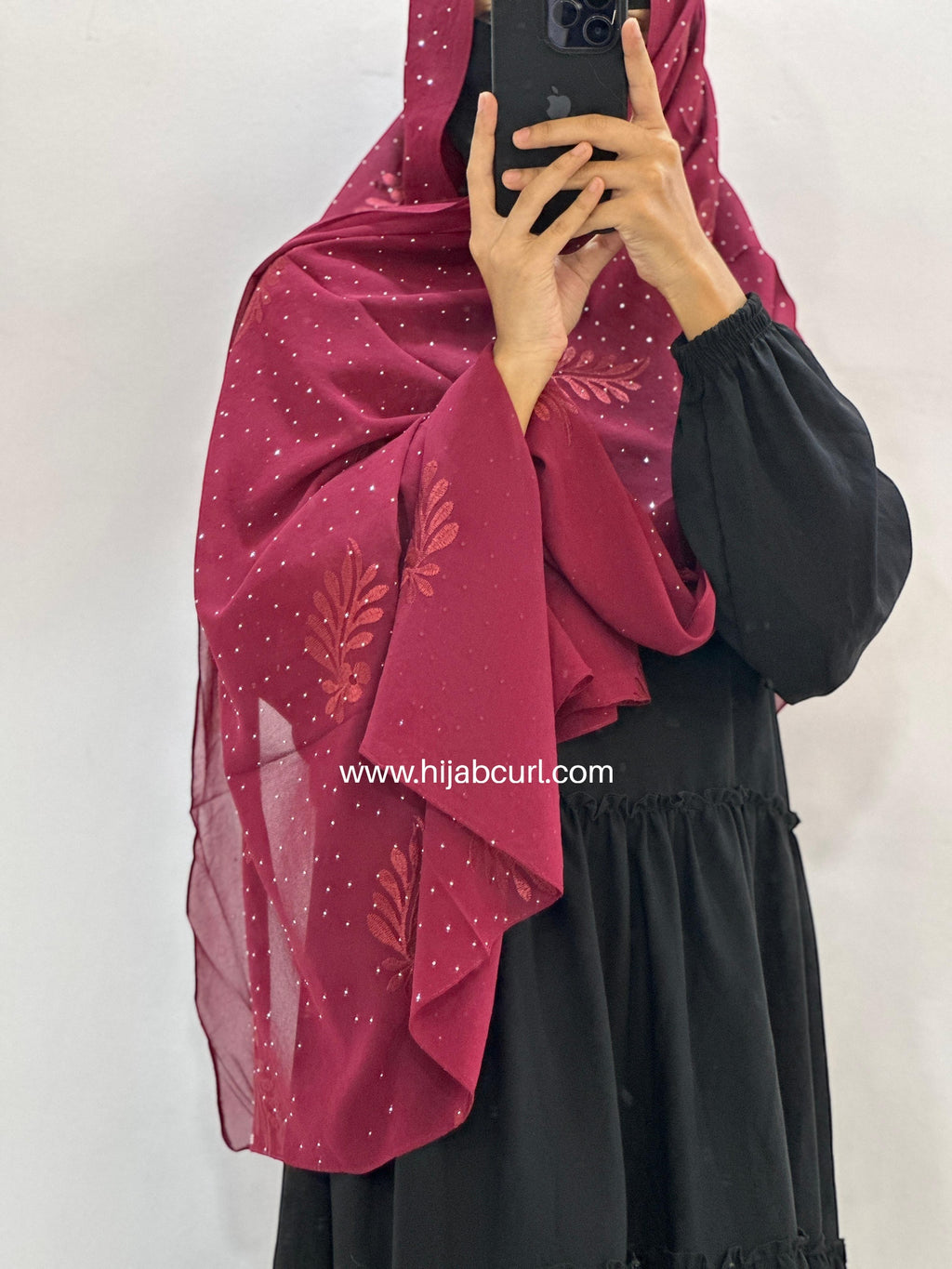 Premium Chiffon Embroidered Hijab