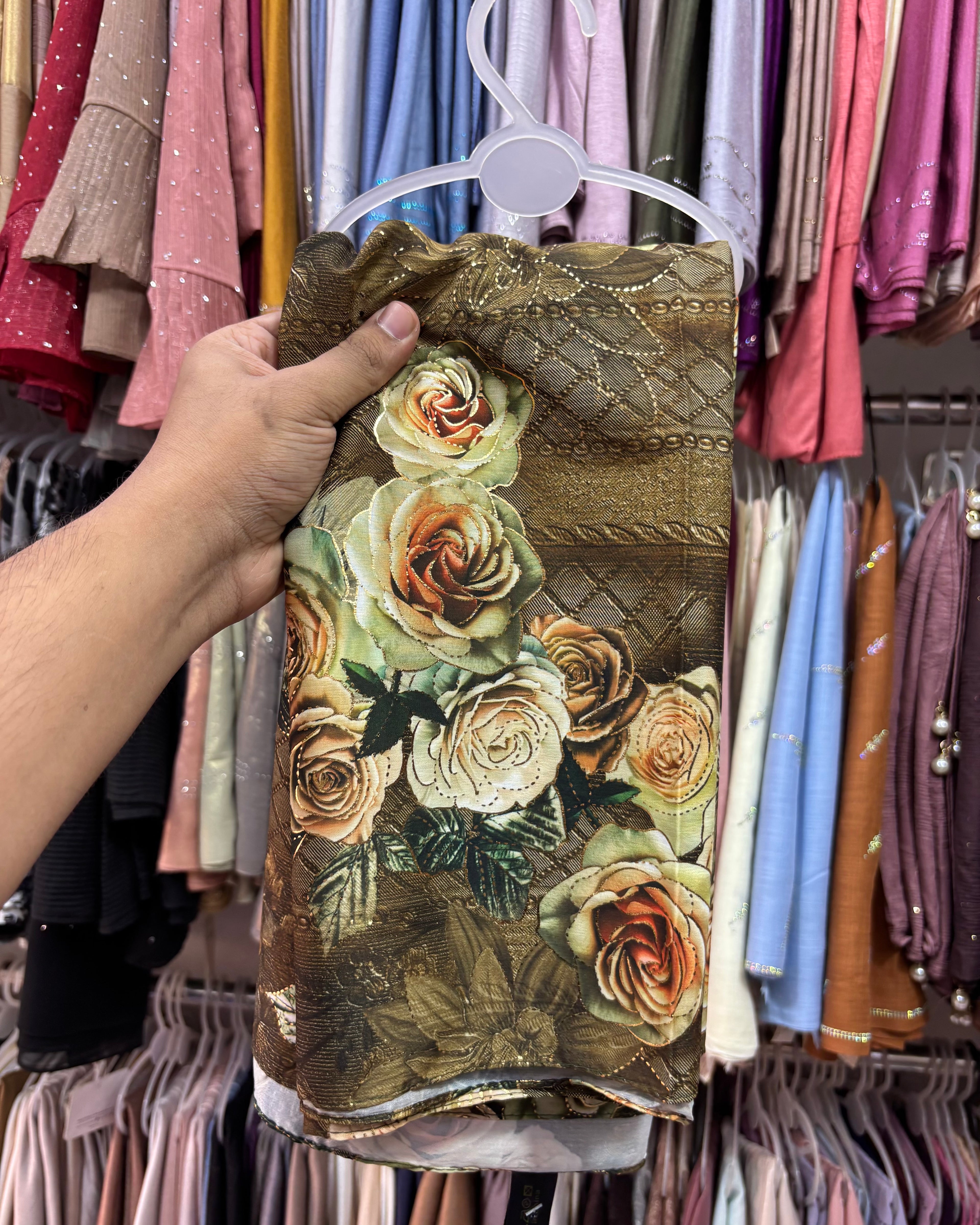 Istanbul cotton floral print hijab