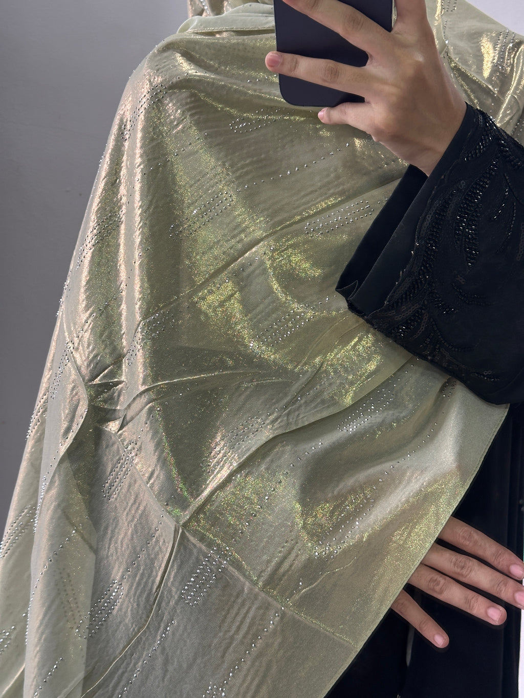 Georgette shimmer stone hijab