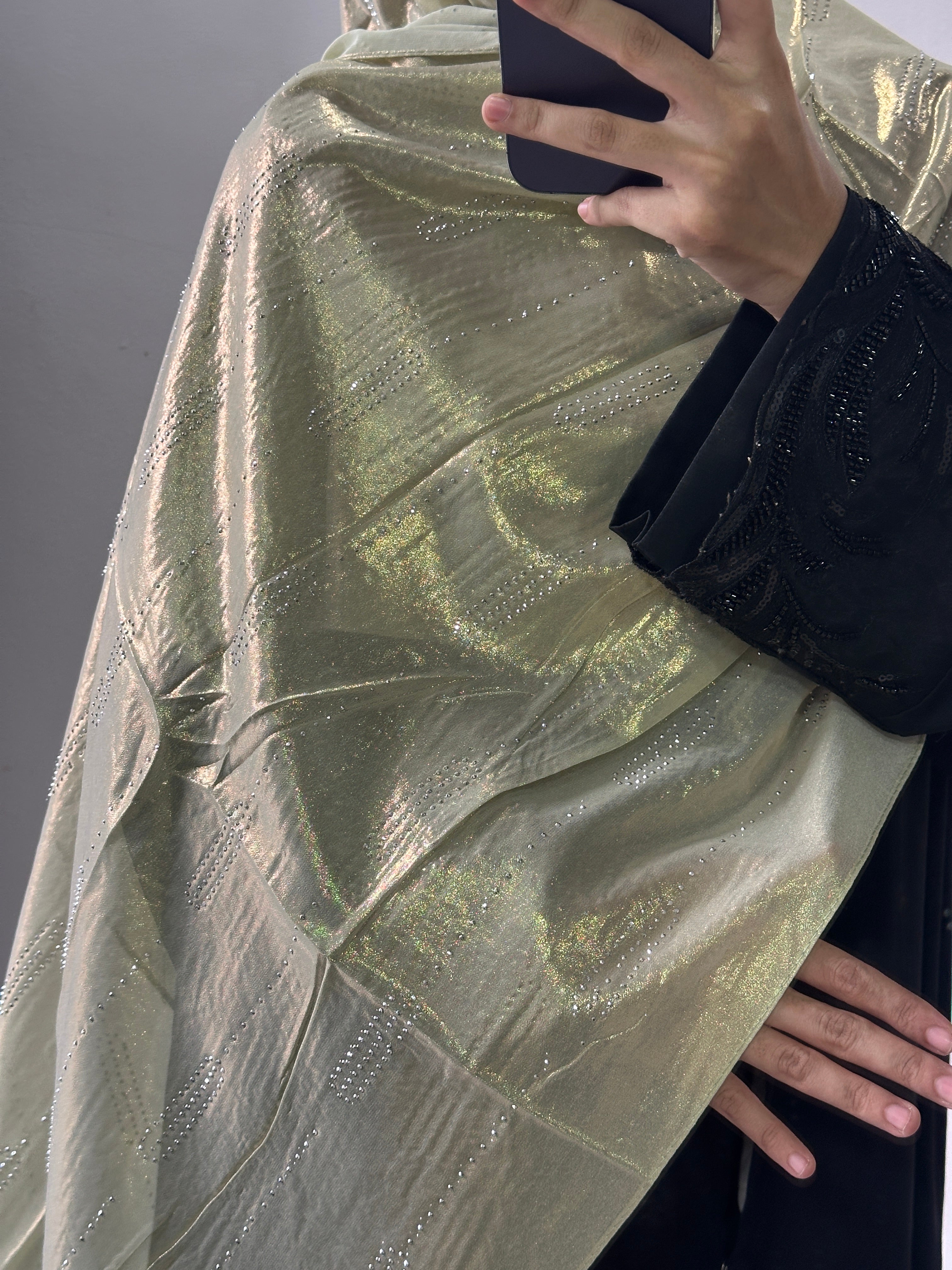 Georgette shimmer stone hijab