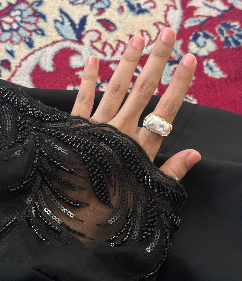 Big pearl ring