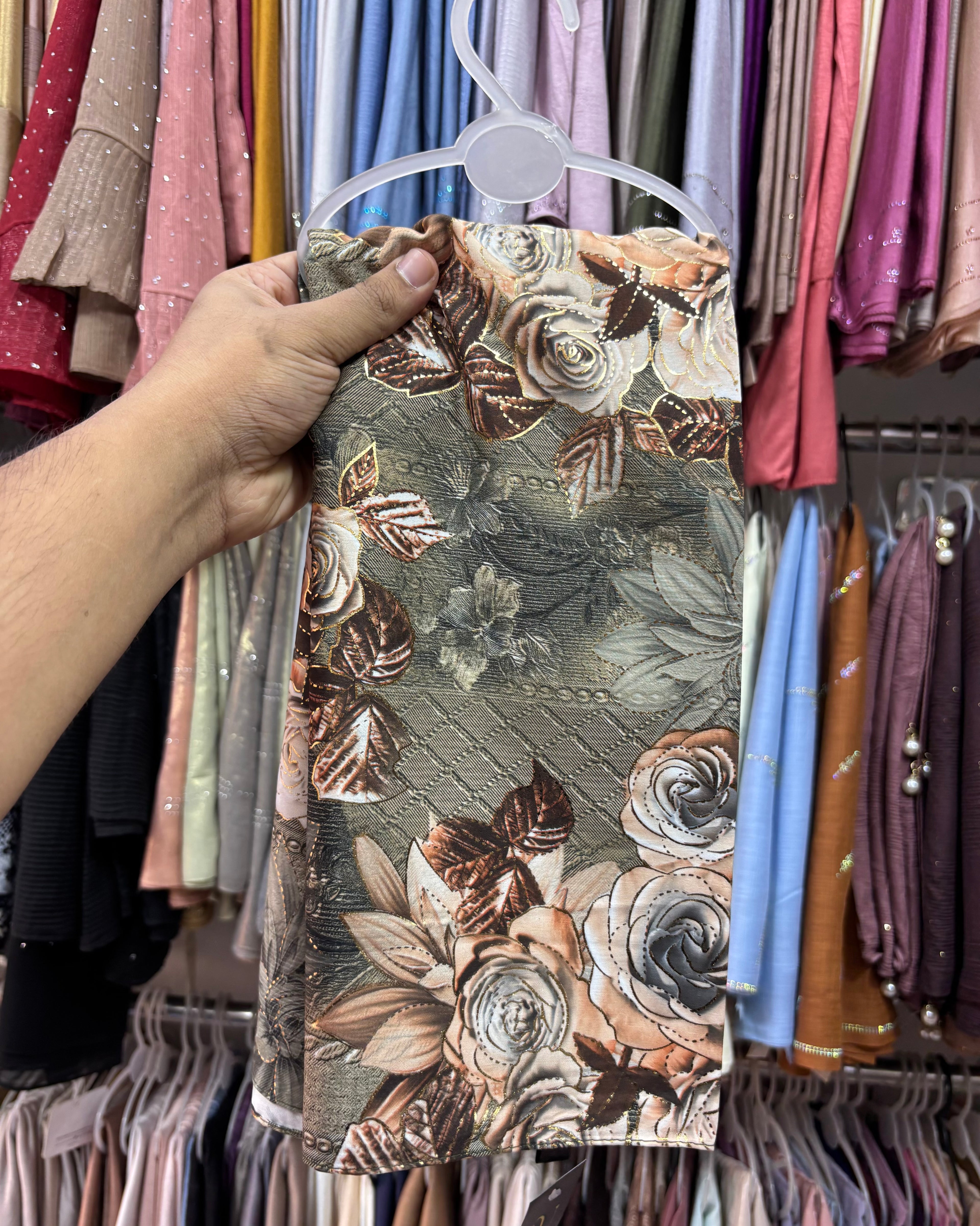 Istanbul cotton floral print hijab