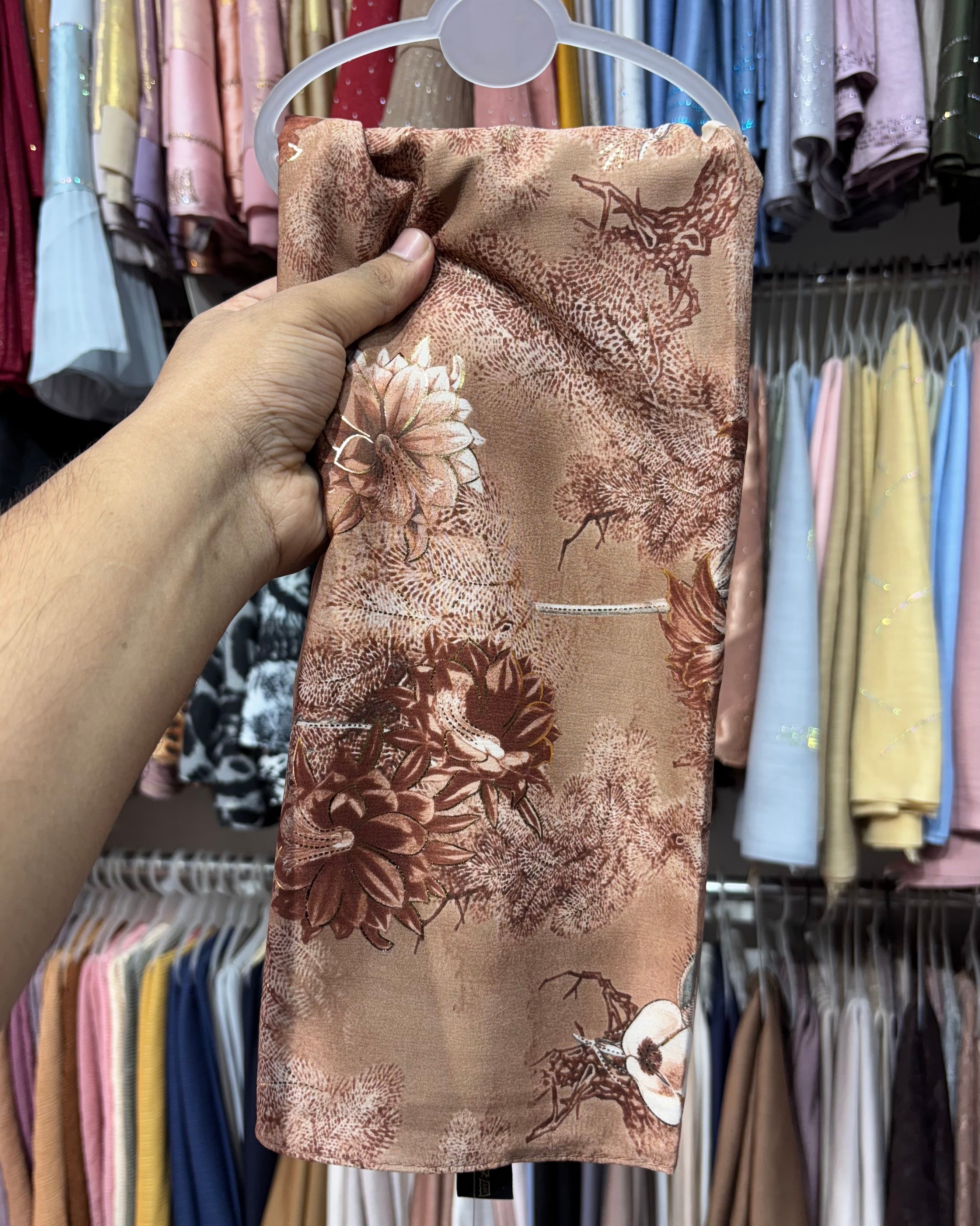 Istanbul cotton floral print hijab