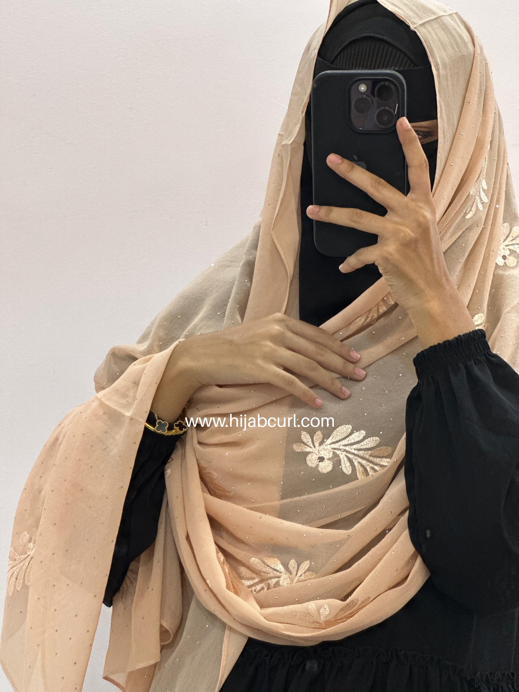 Premium Chiffon Embroidered Hijab