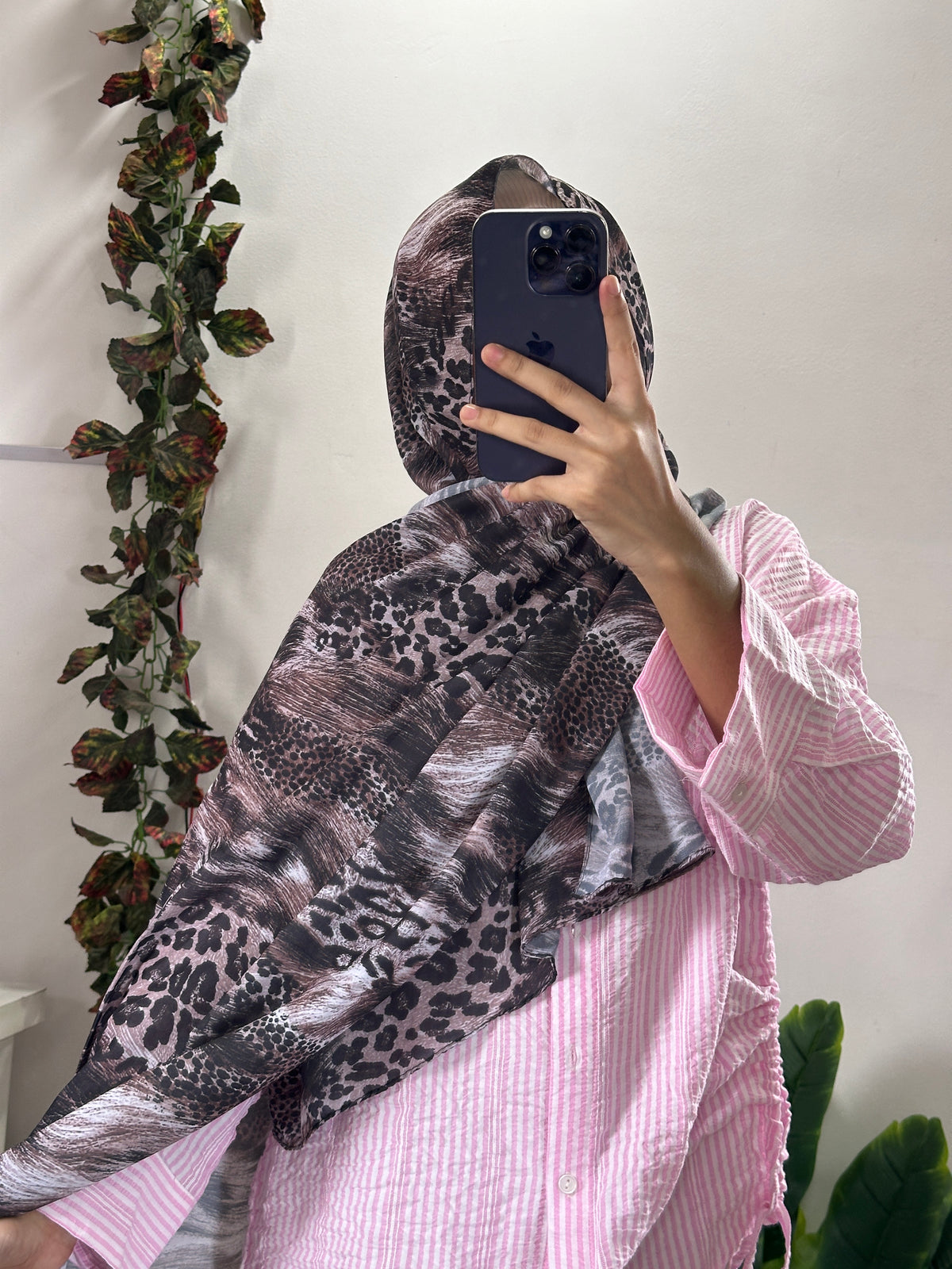 Animal Print Georgette Hijab