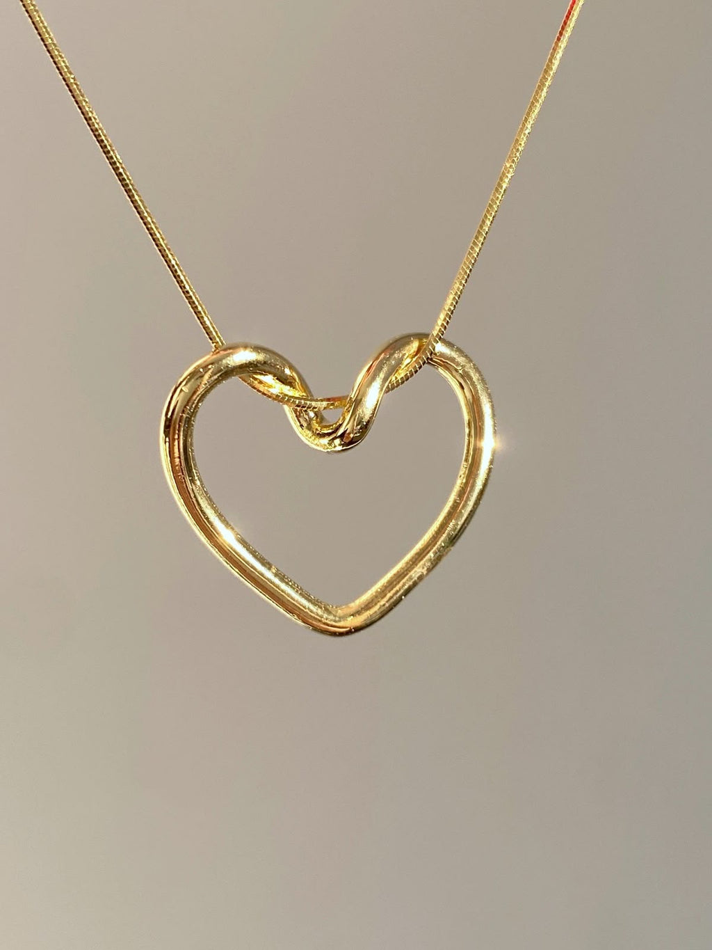 Anti tarnished heart necklace