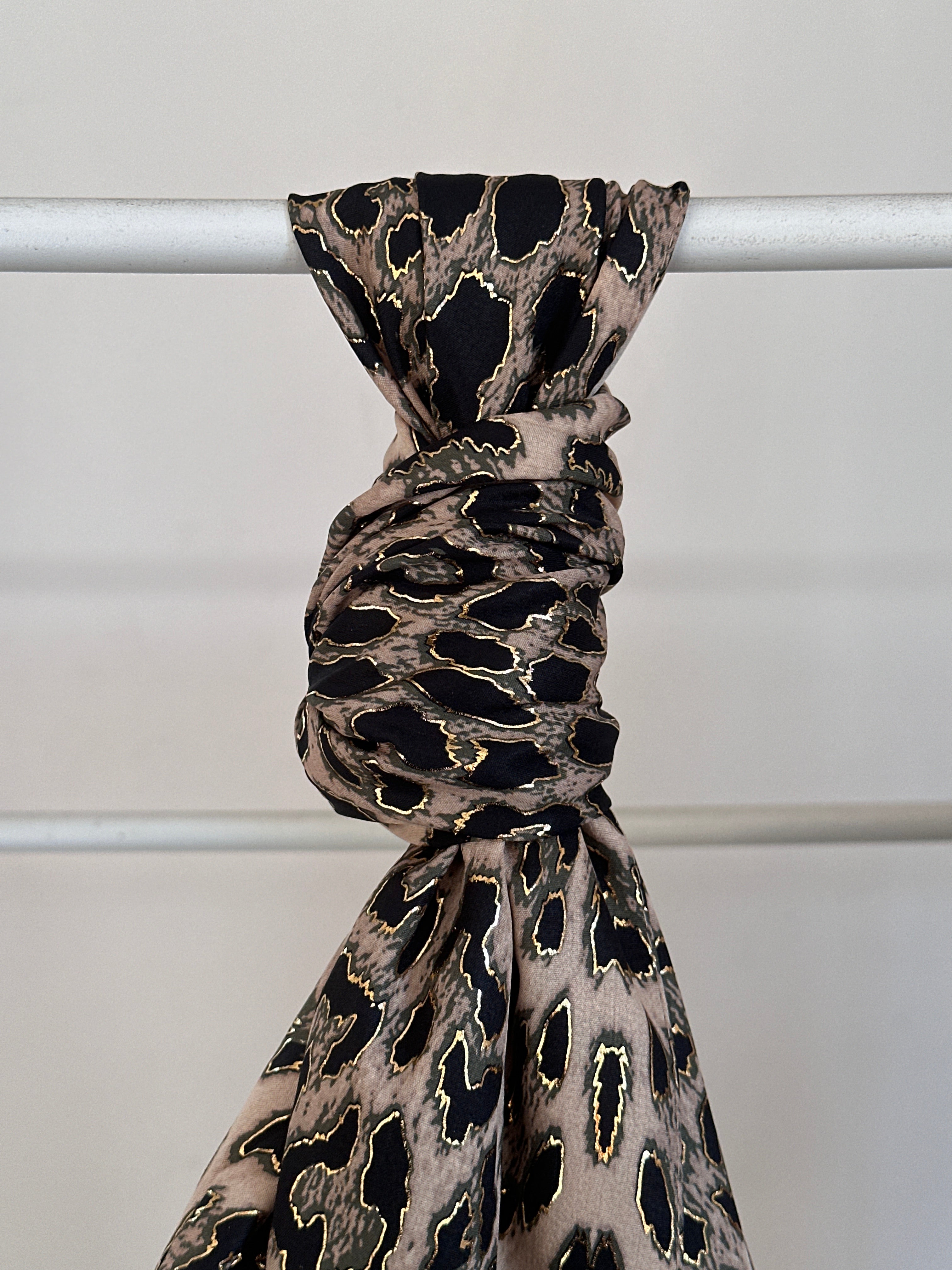 Leopard Printed Istanbul Cotton Hijab