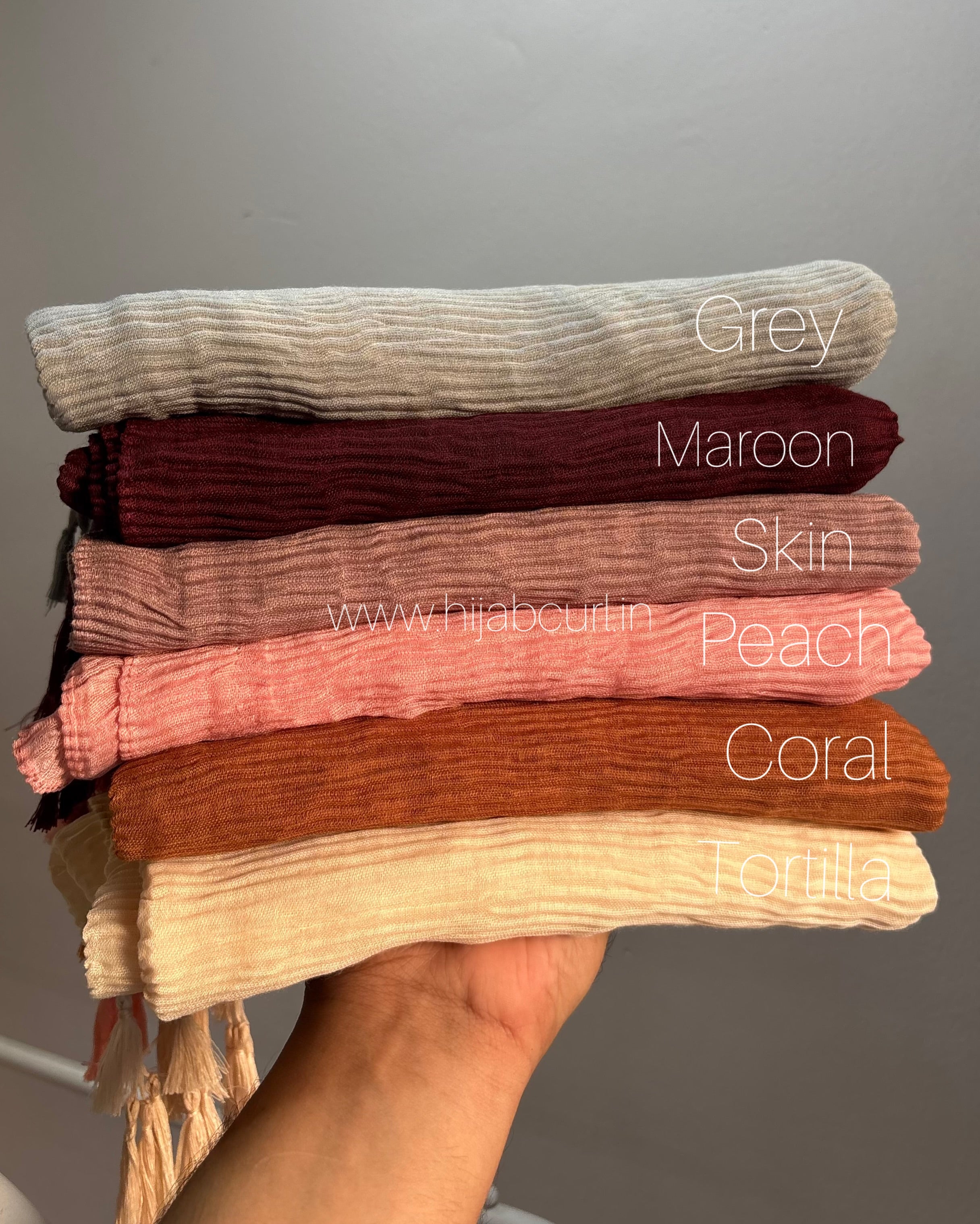 Cotton crush hijab