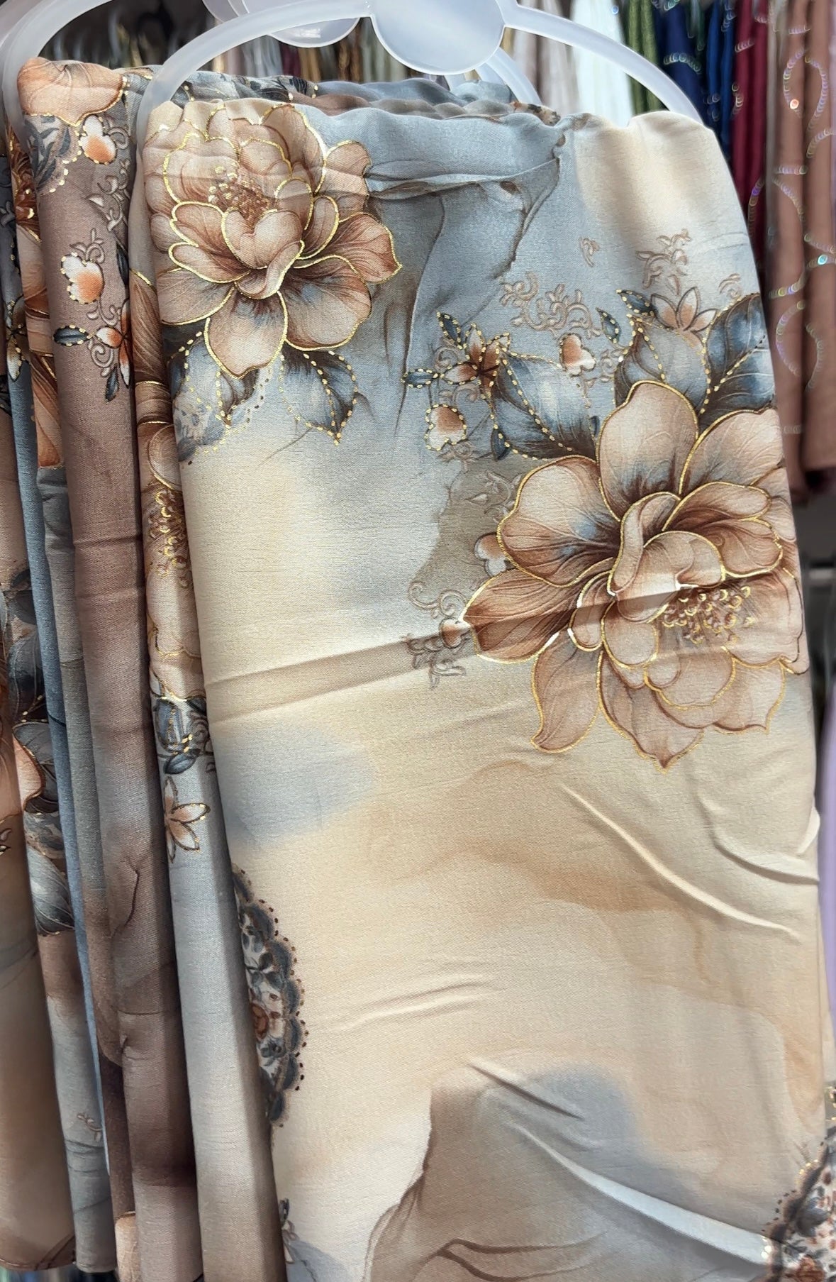 Istanbul cotton floral print hijab