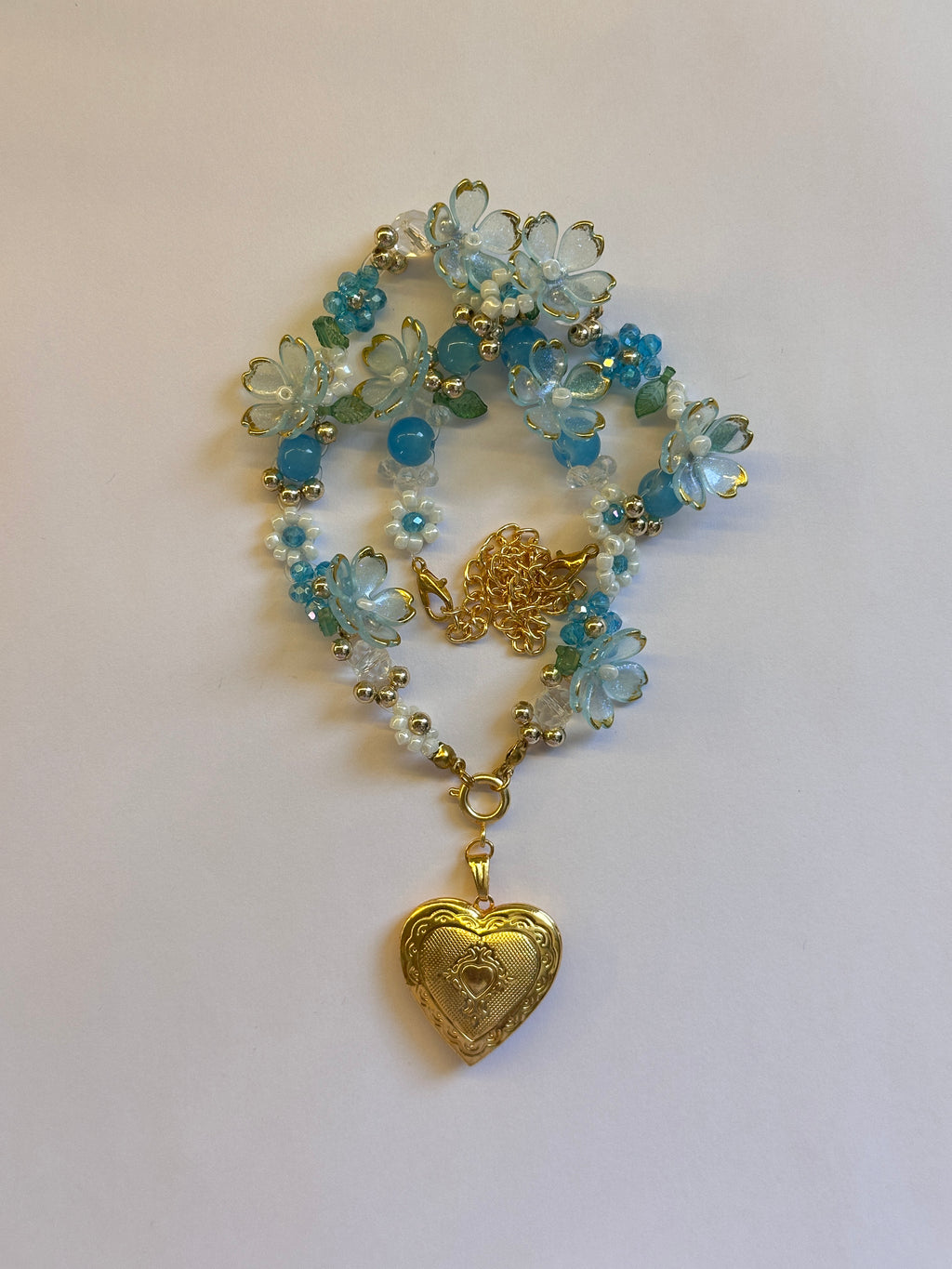 Beaded flower necklace