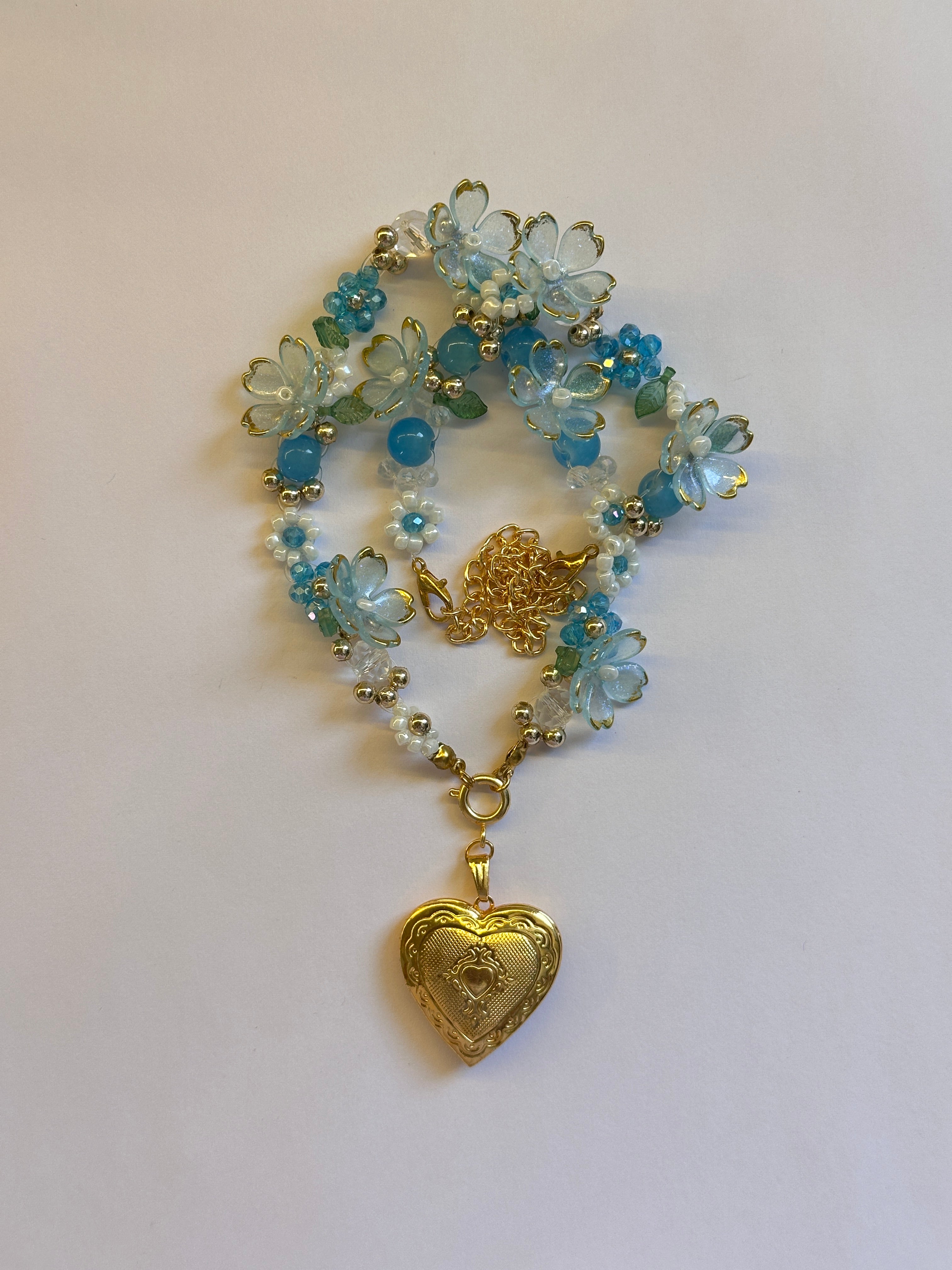 Beaded flower necklace