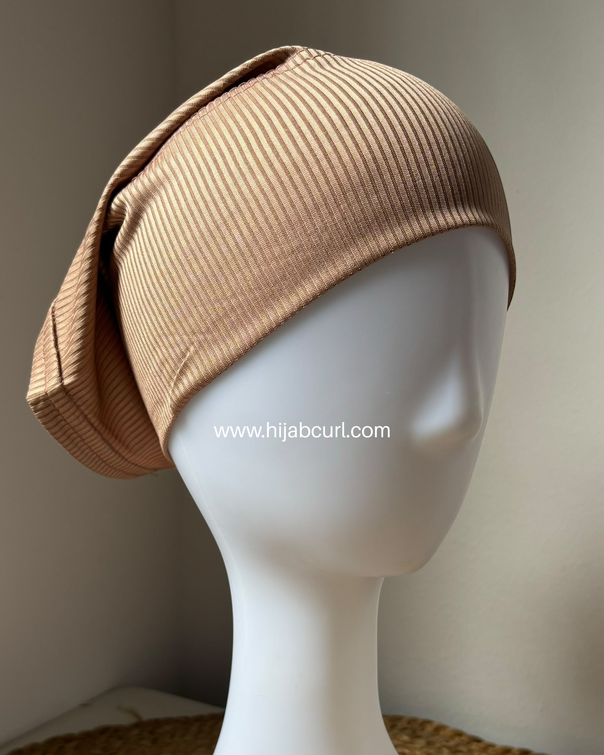 Ribbed jersey hijab cap