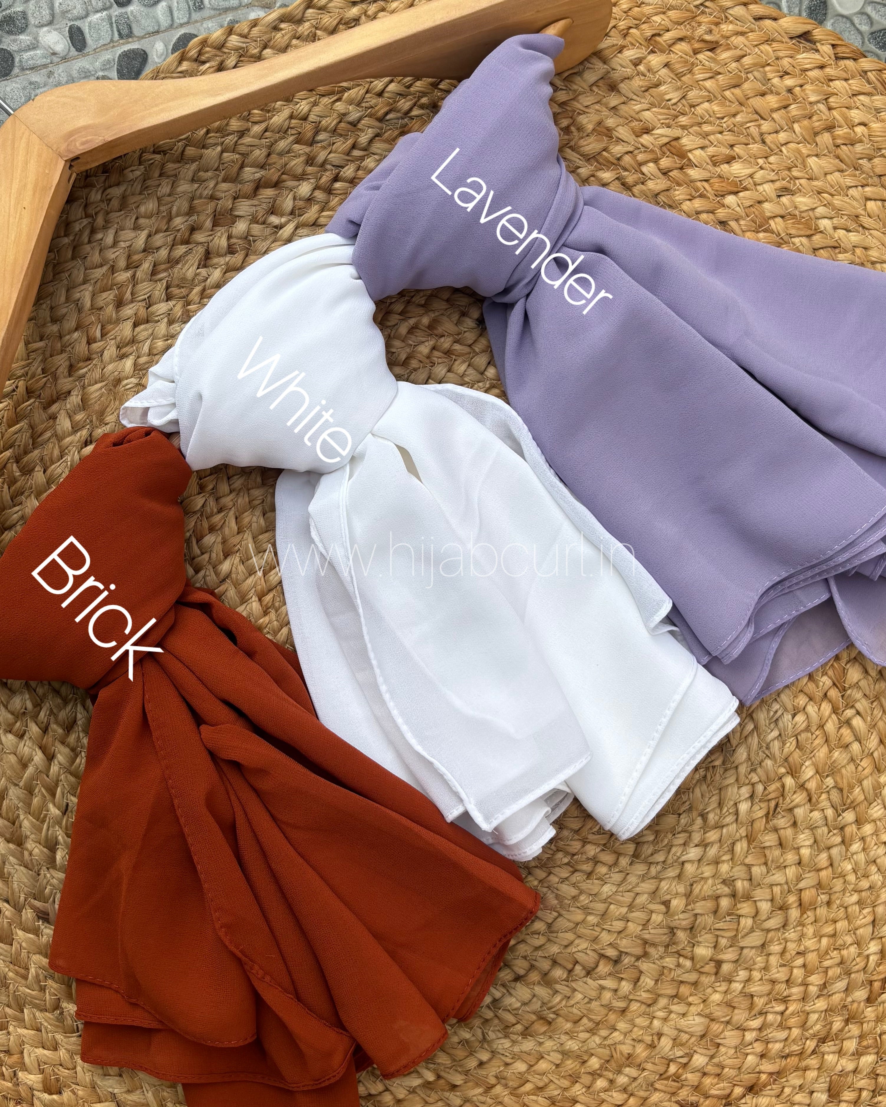 Georgette Hijab - 2 Meter Length