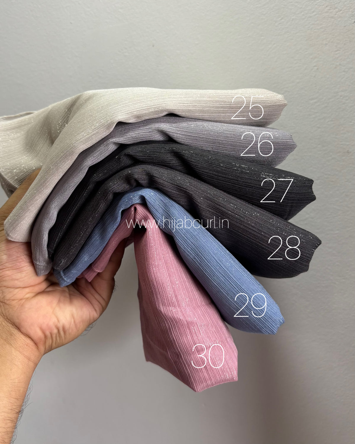 Georgette shimmer hijab