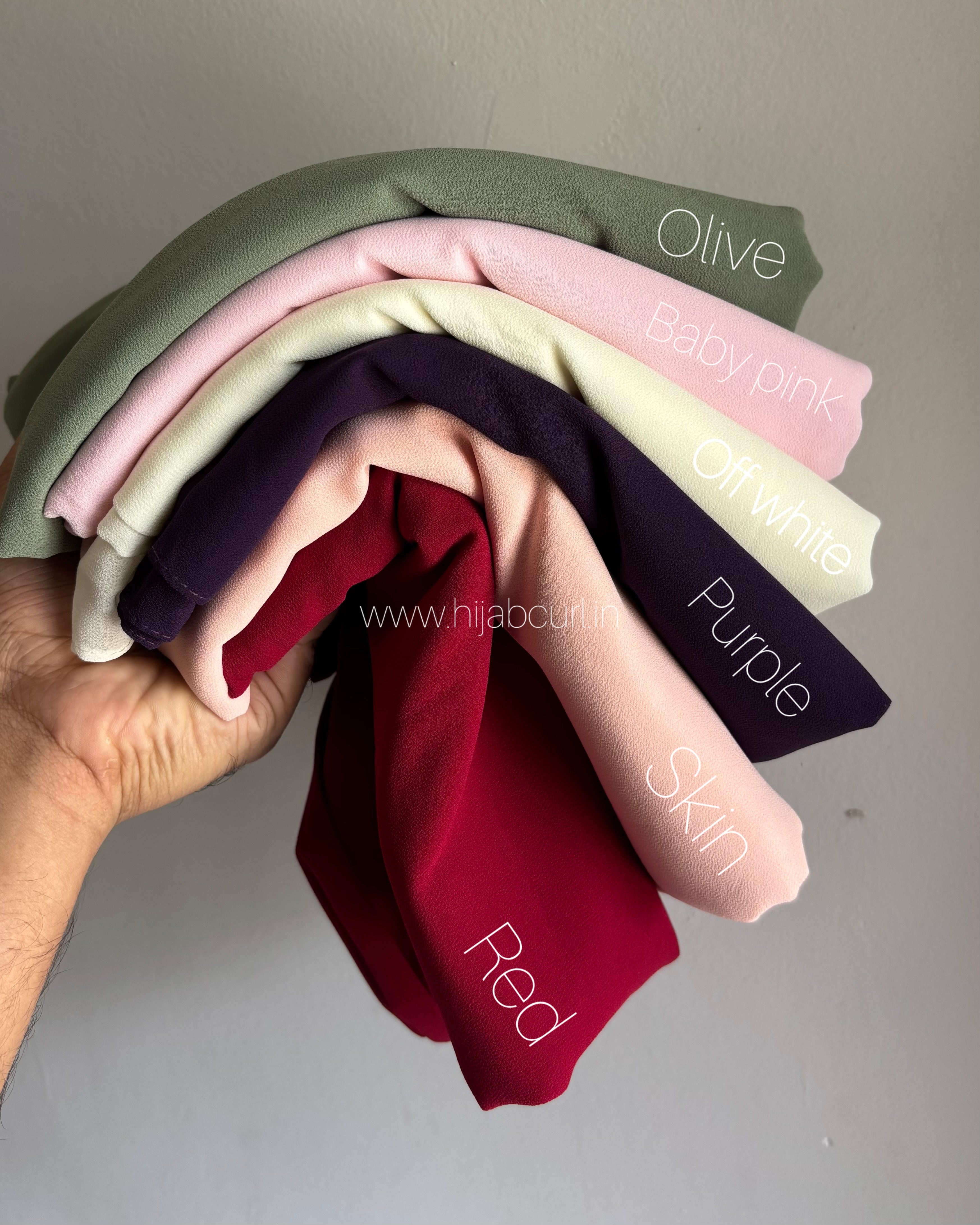 Heavy Malaysian Chiffon Hijab - 2 Meter Length