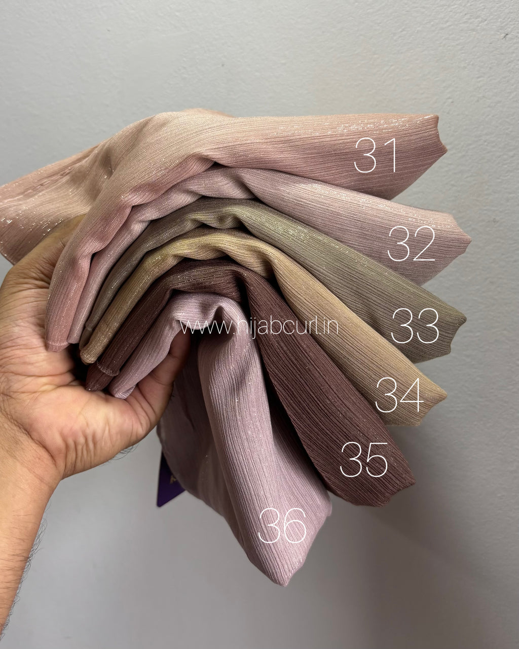 Georgette shimmer hijab