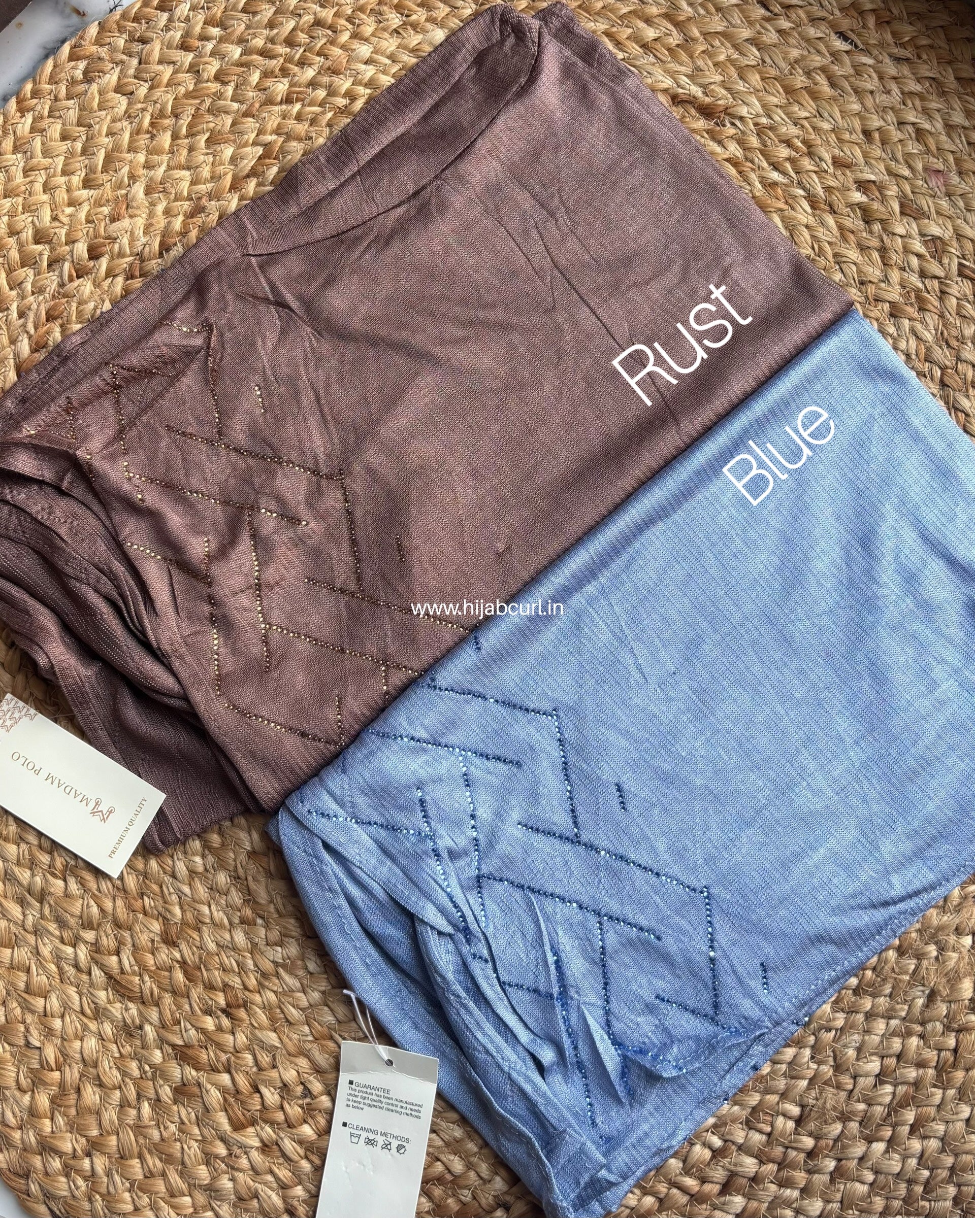 Jersey Hijab - Border Stone Work