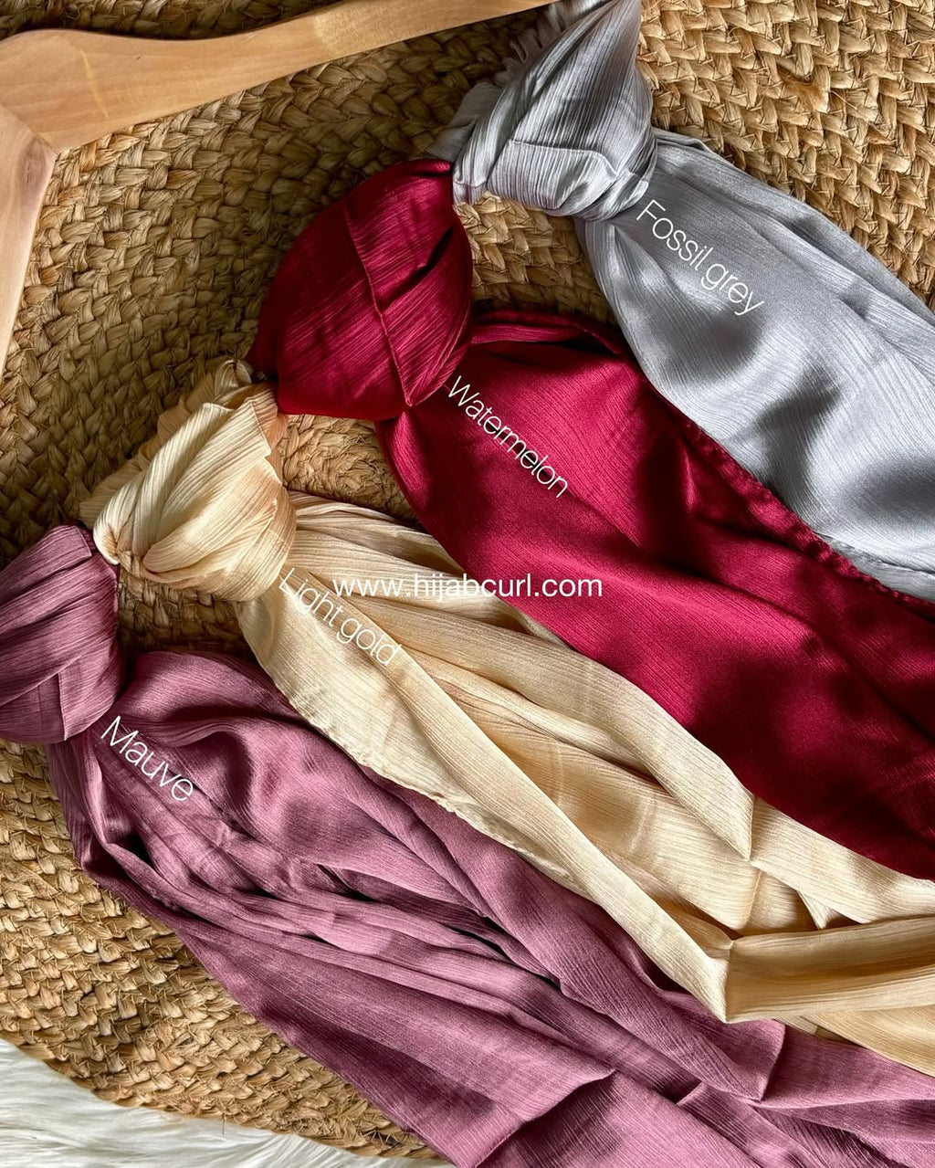 Muna Satin - Crinkled Satin Hijab