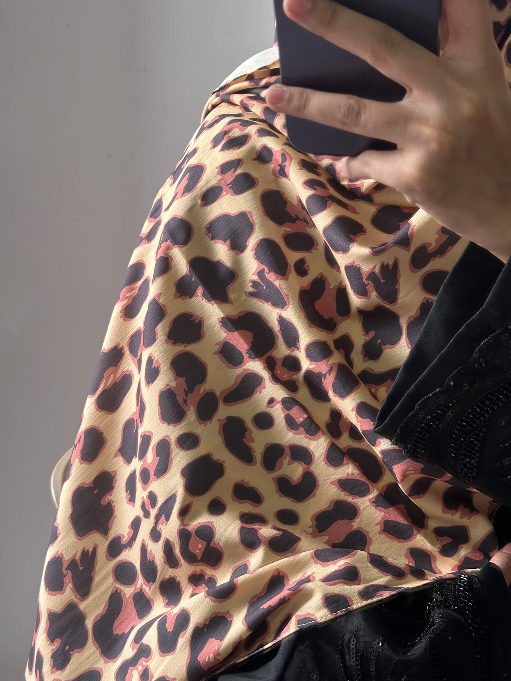 Leopard Printed Istanbul Cotton Hijab