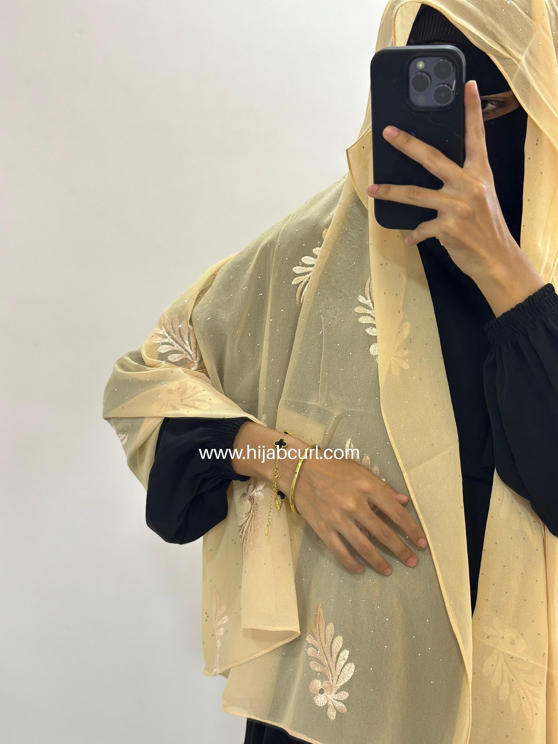 Premium Chiffon Embroidered Hijab