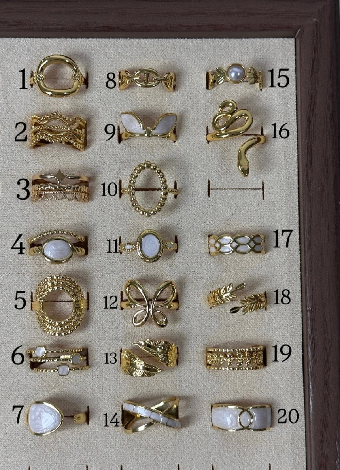 Anti tarnished adjustable rings
