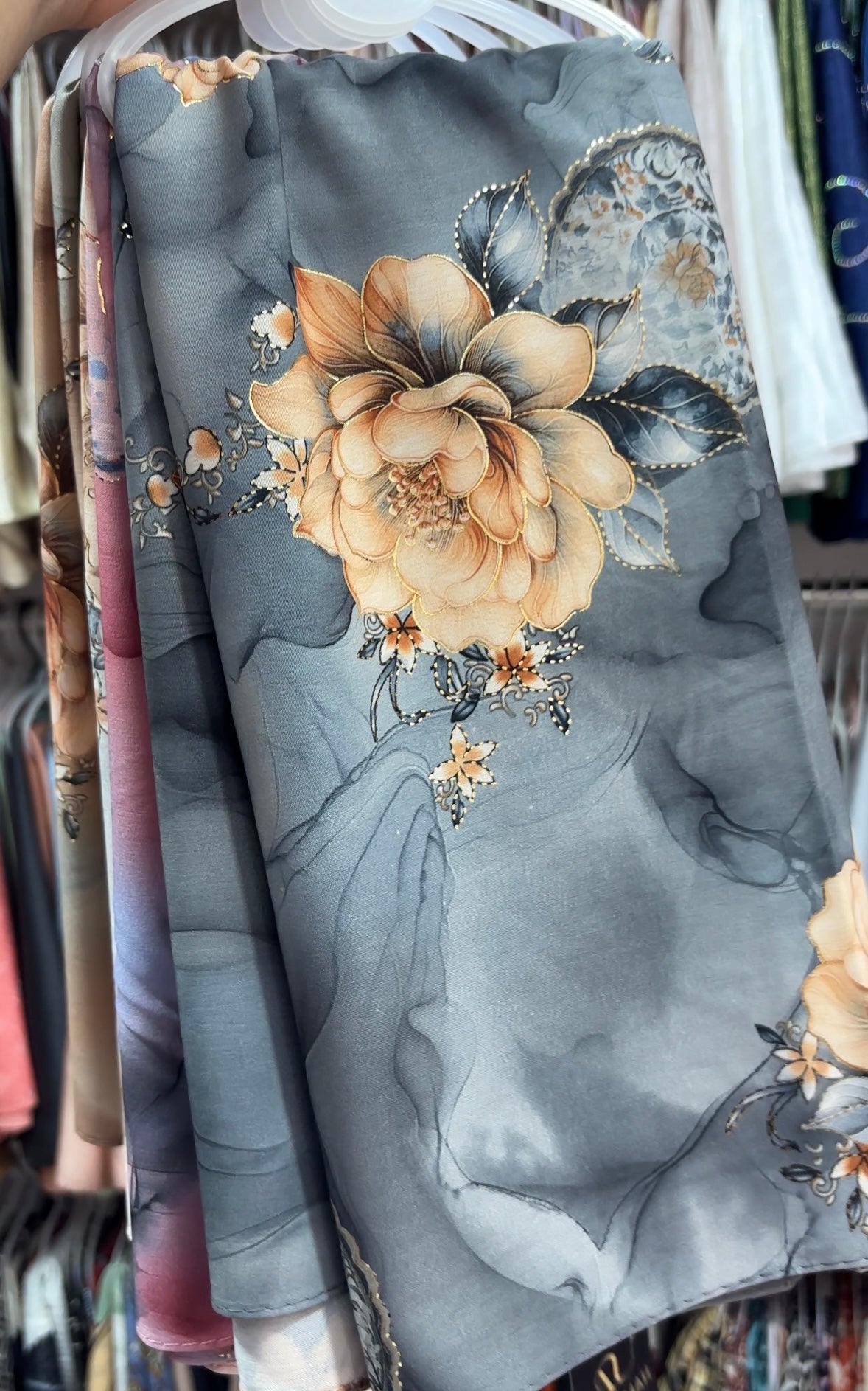 Istanbul cotton floral print hijab