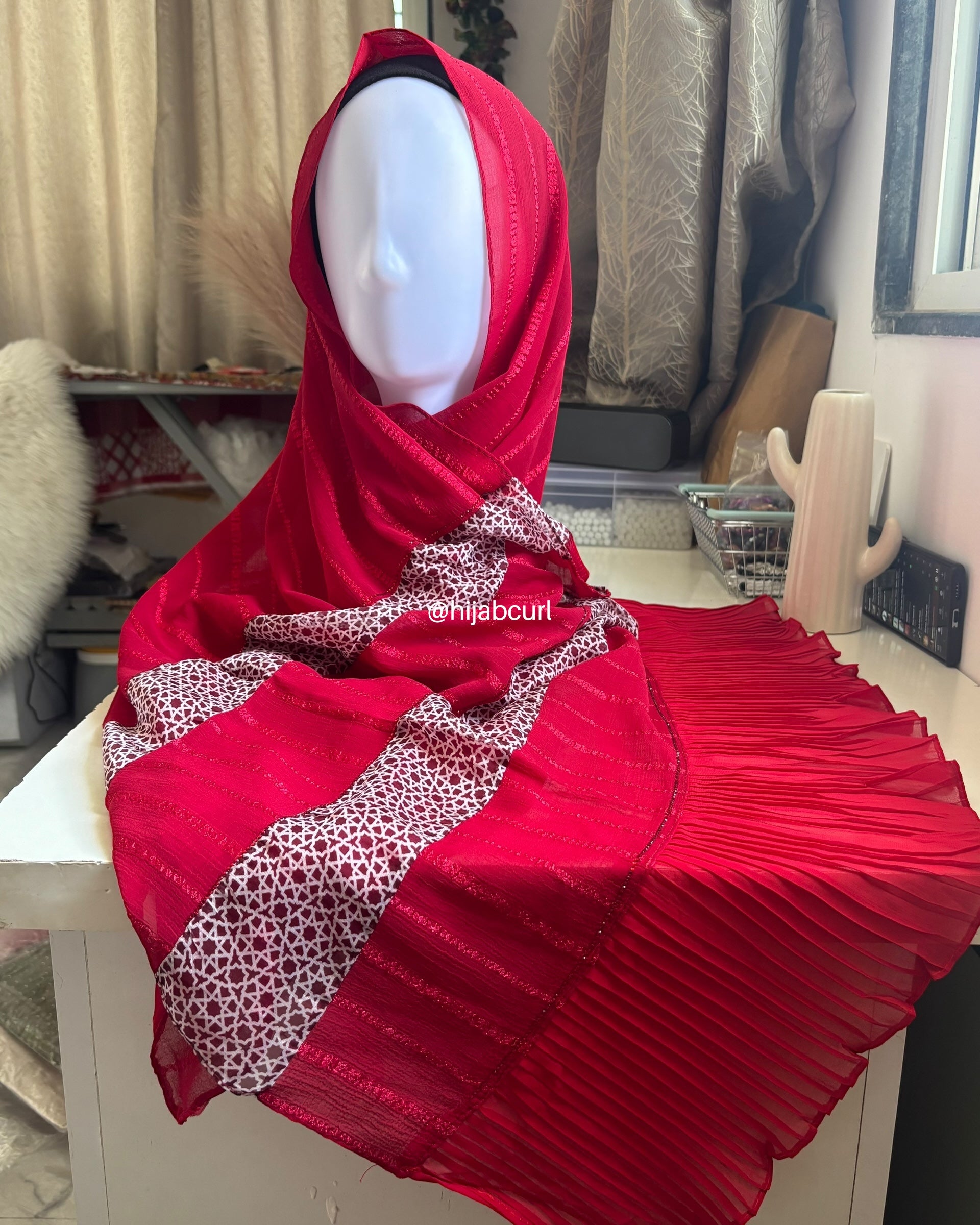 Premium Georgette Printed Party Wear Hijab