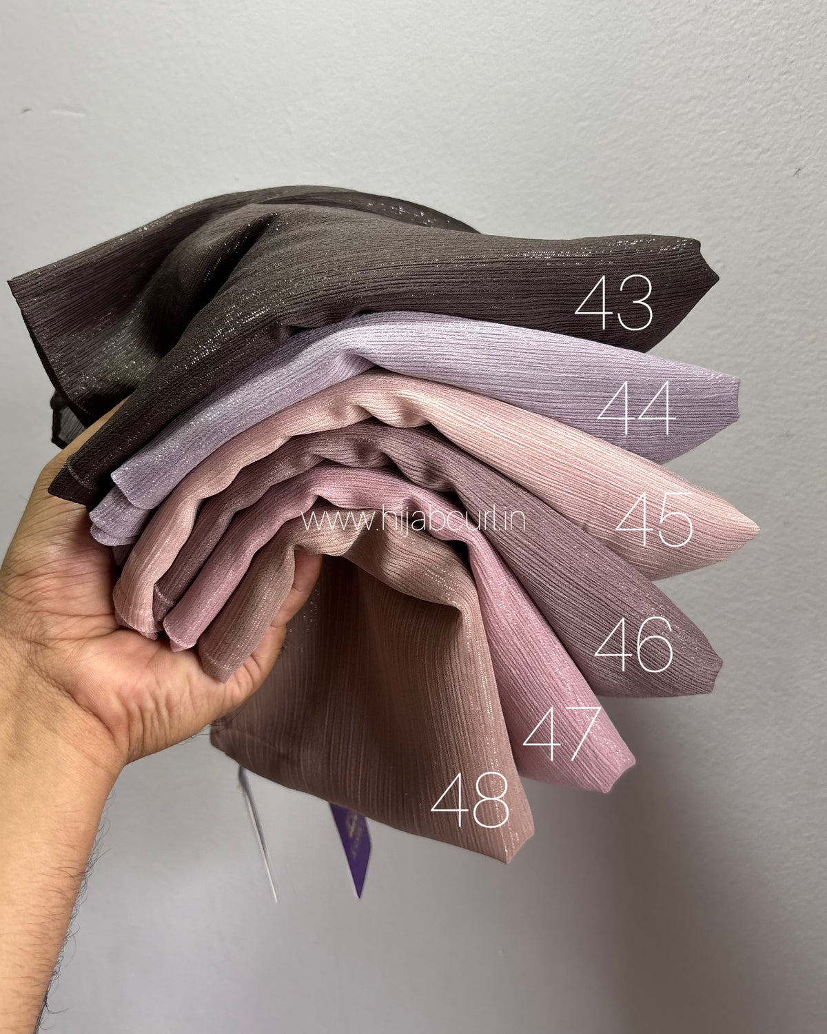 Georgette shimmer hijab