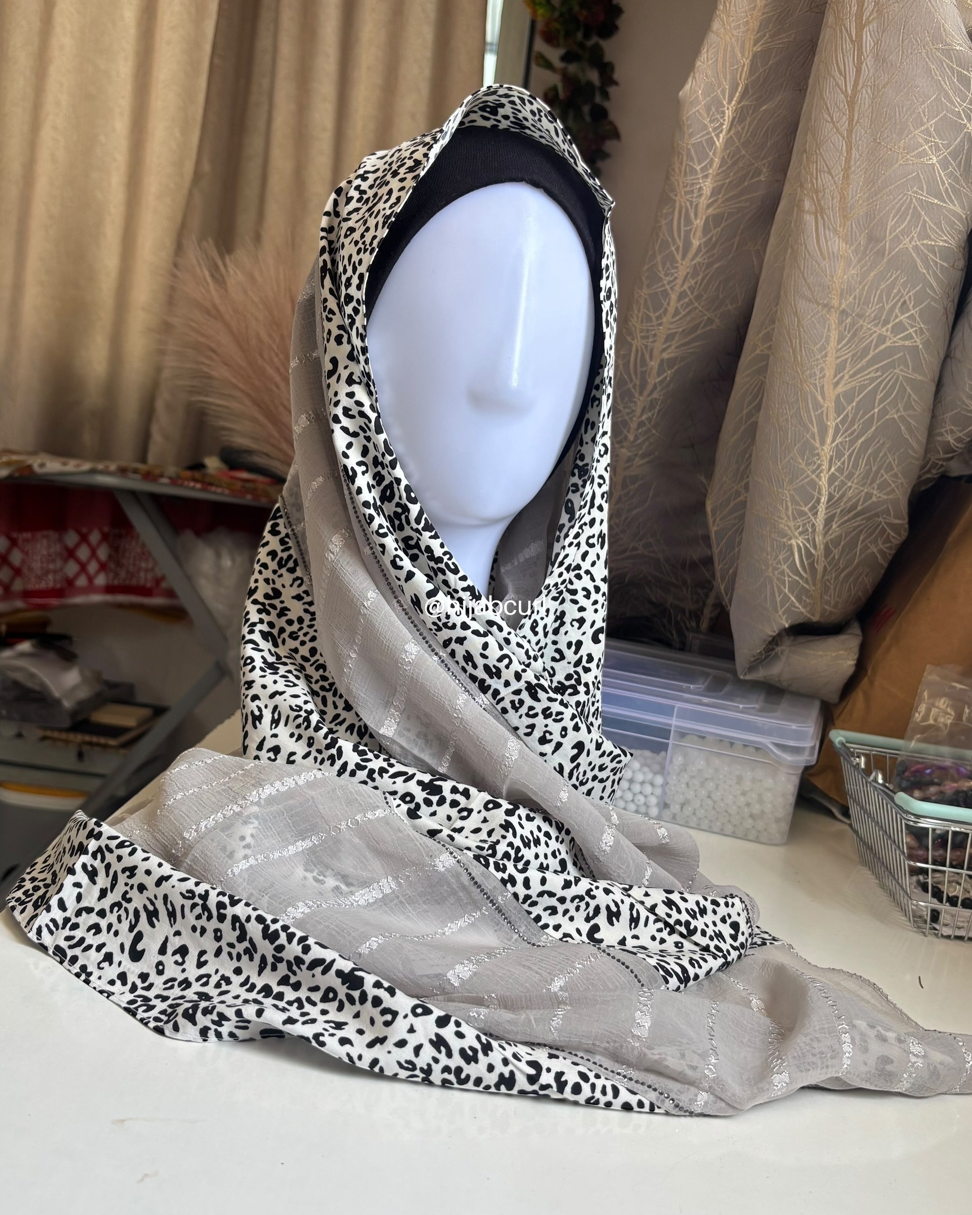 Premium Georgette Printed Party Wear Hijab