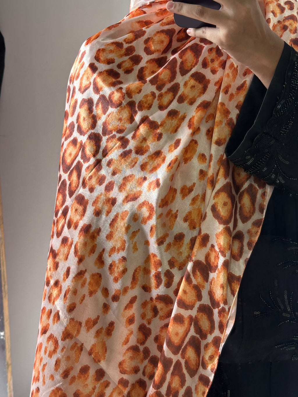 Animal Printed Satin Hijab