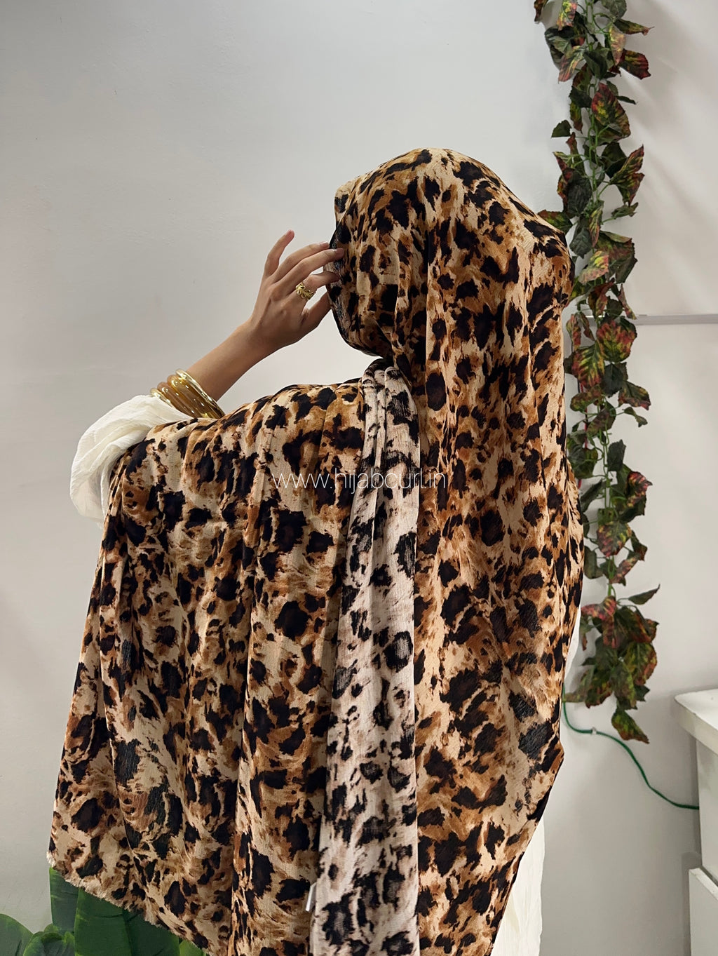 Modal Leopard Print Hijab