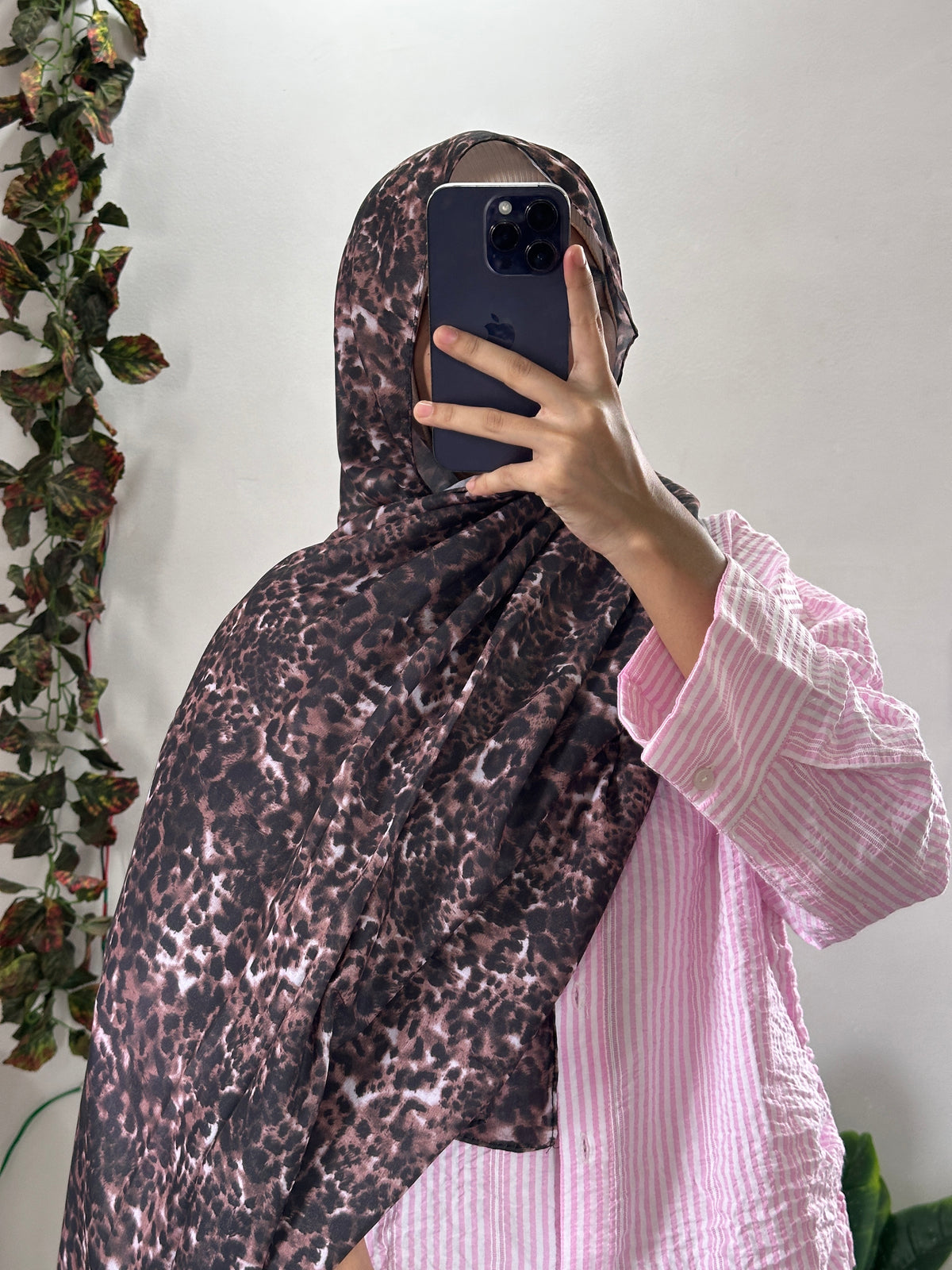 Animal Print Georgette Hijab