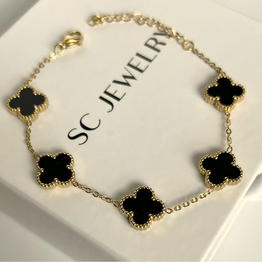 Black clover bracelet